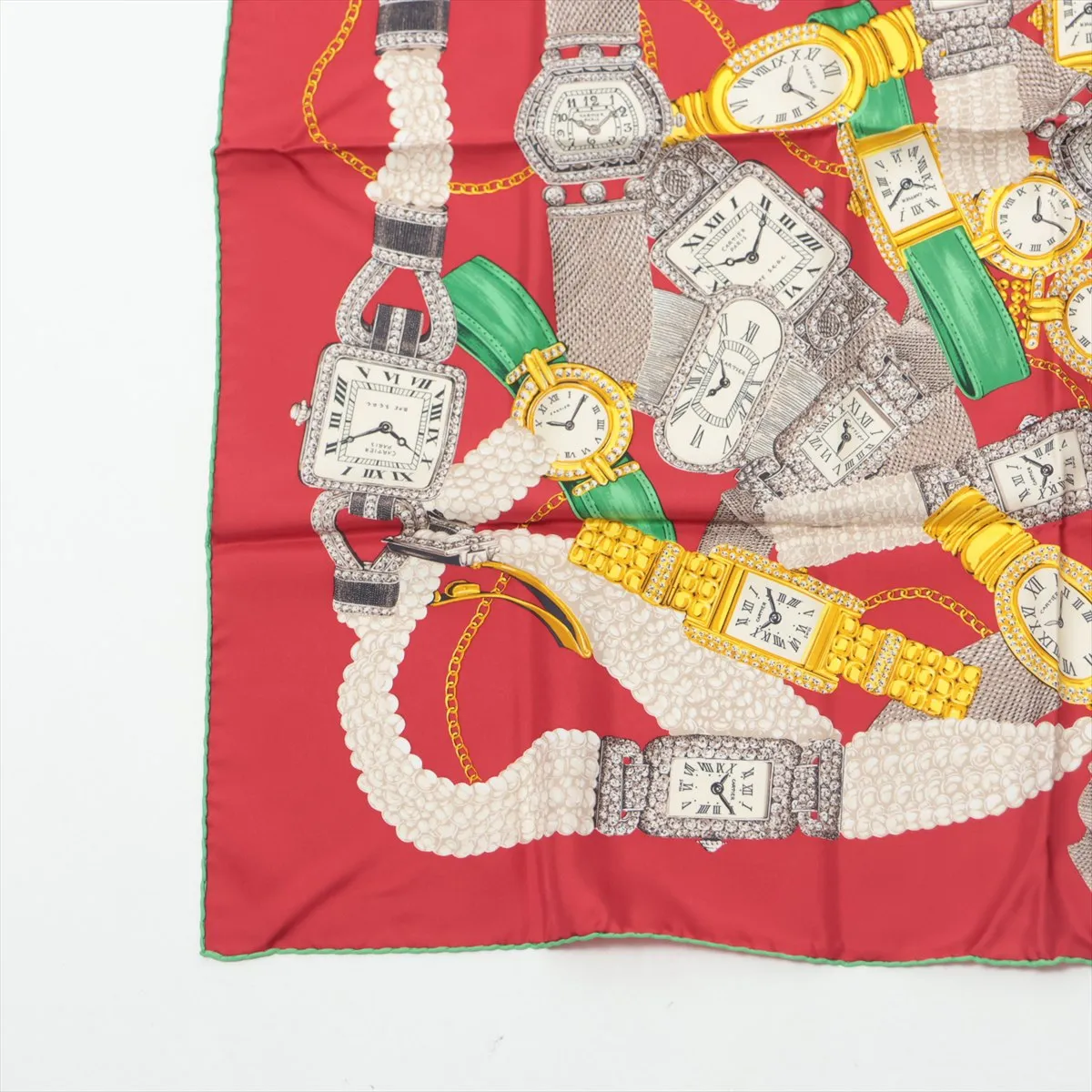 scarf silk red thread — view 5