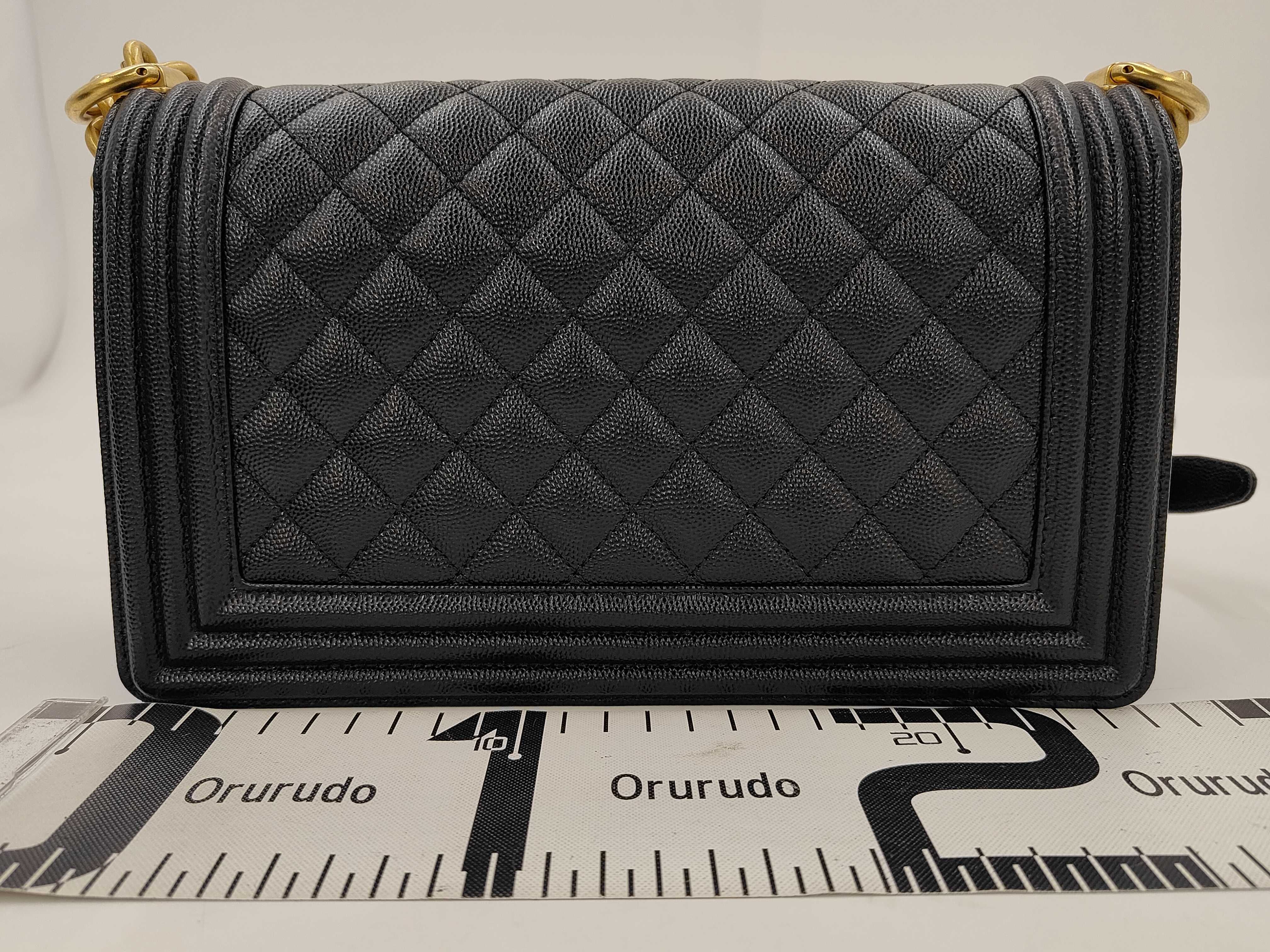 Boy Chanel A67086 GAJL8KLE Chain Shoulder Bag, Calfskin, Black, Gold Hardware, Shoulder Bag — view 2