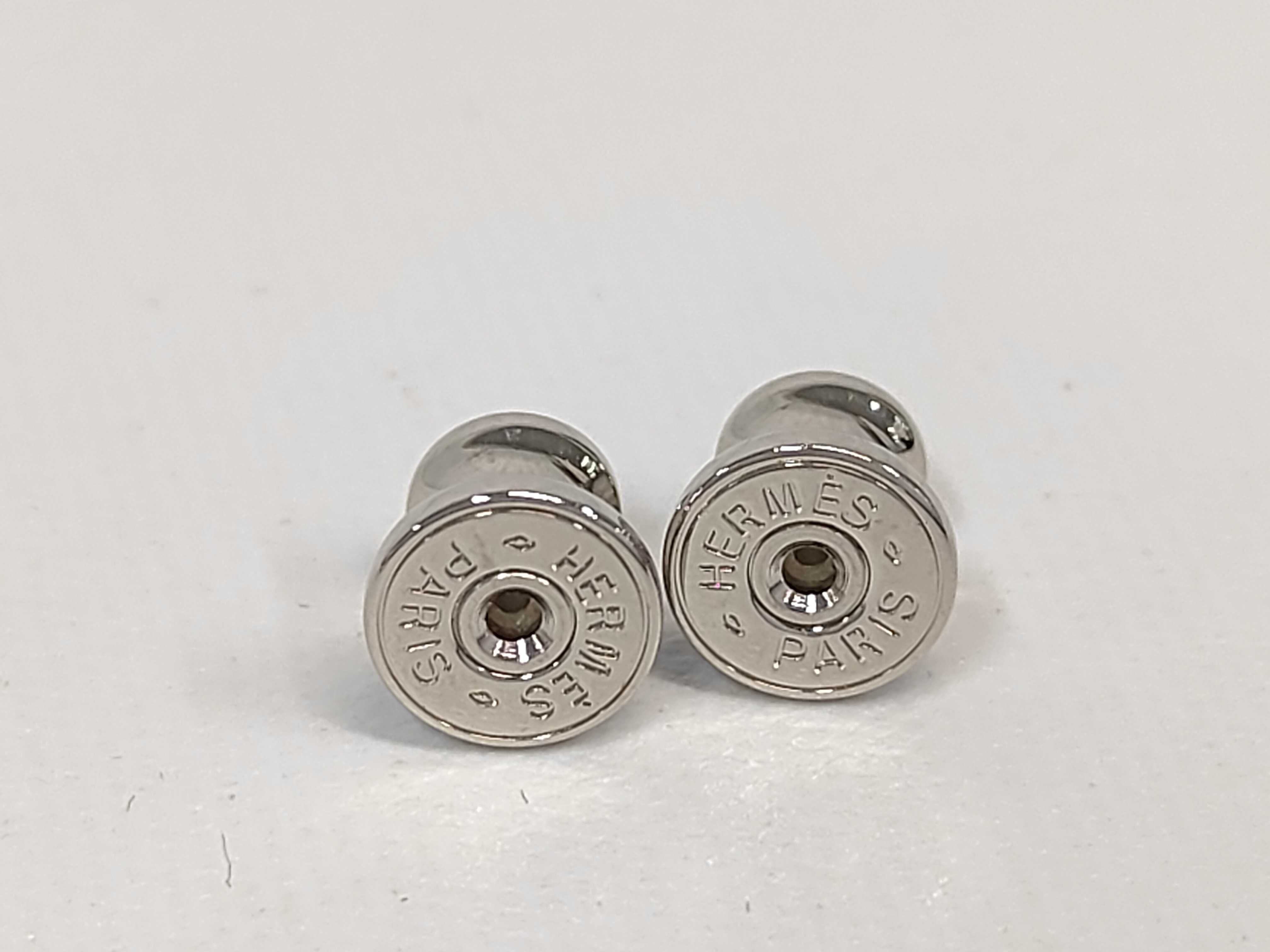 Mini Pop H Earrings, Rose Tropic x Silver Hardware, Hermes Earrings — view 5