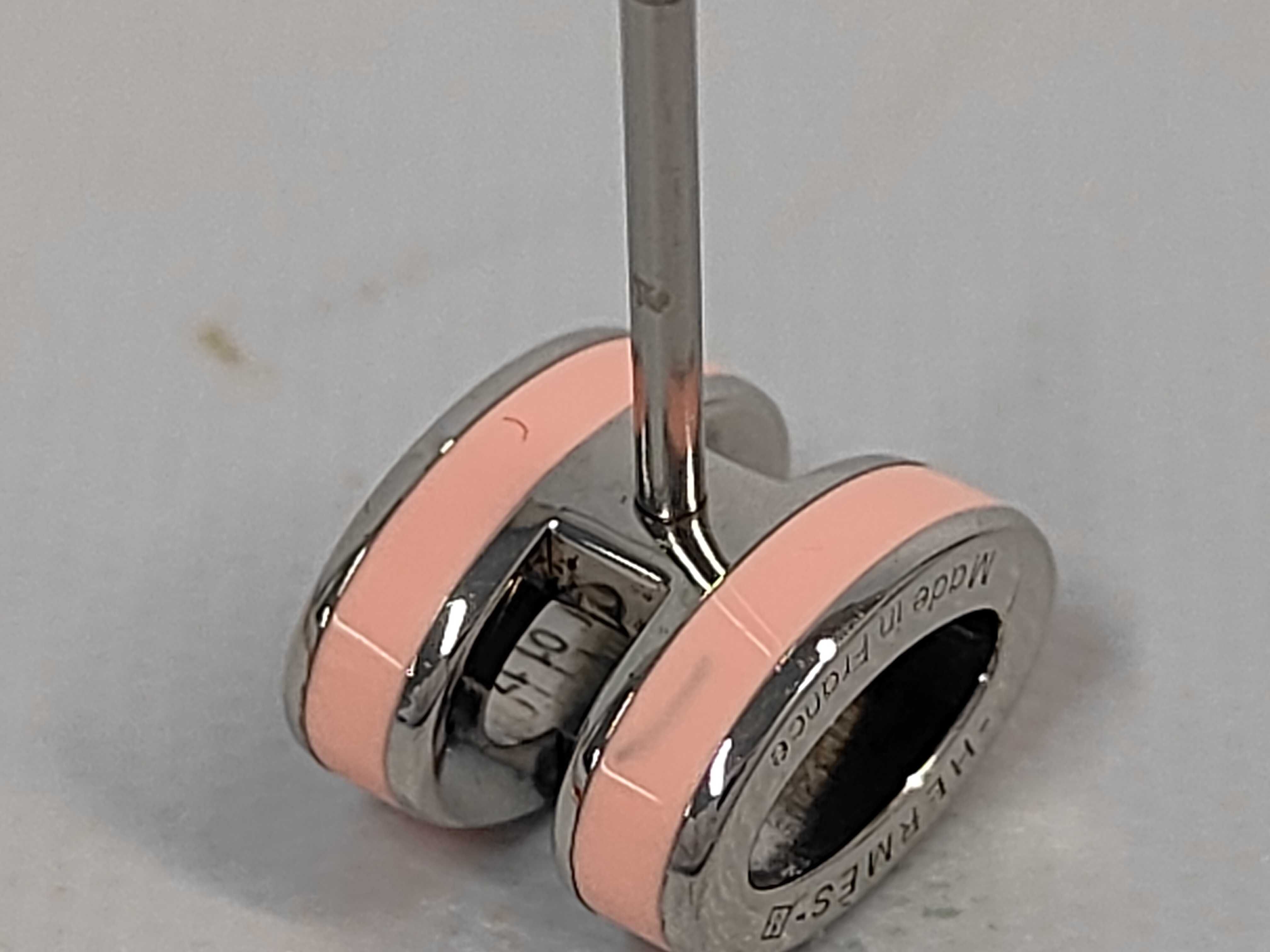 Mini Pop H Earrings, Rose Tropic x Silver Hardware, Hermes Earrings — view 8