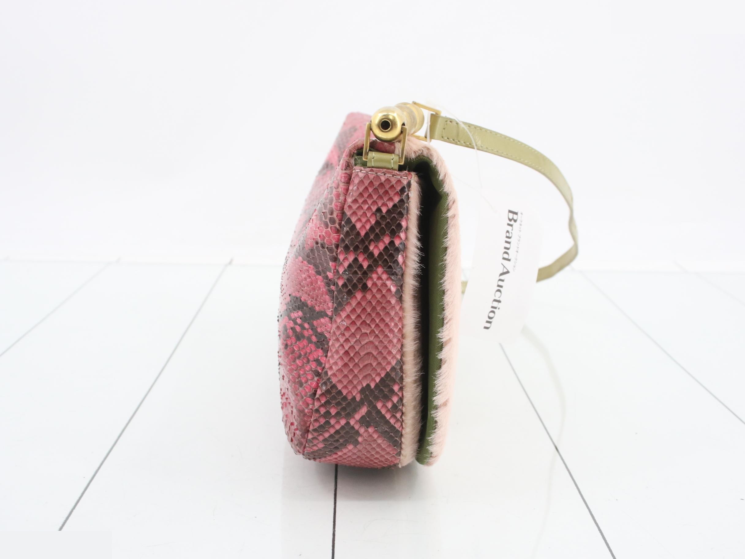 Maris Pearl Calf Hair/Python One-Shoulder Bag — view 4