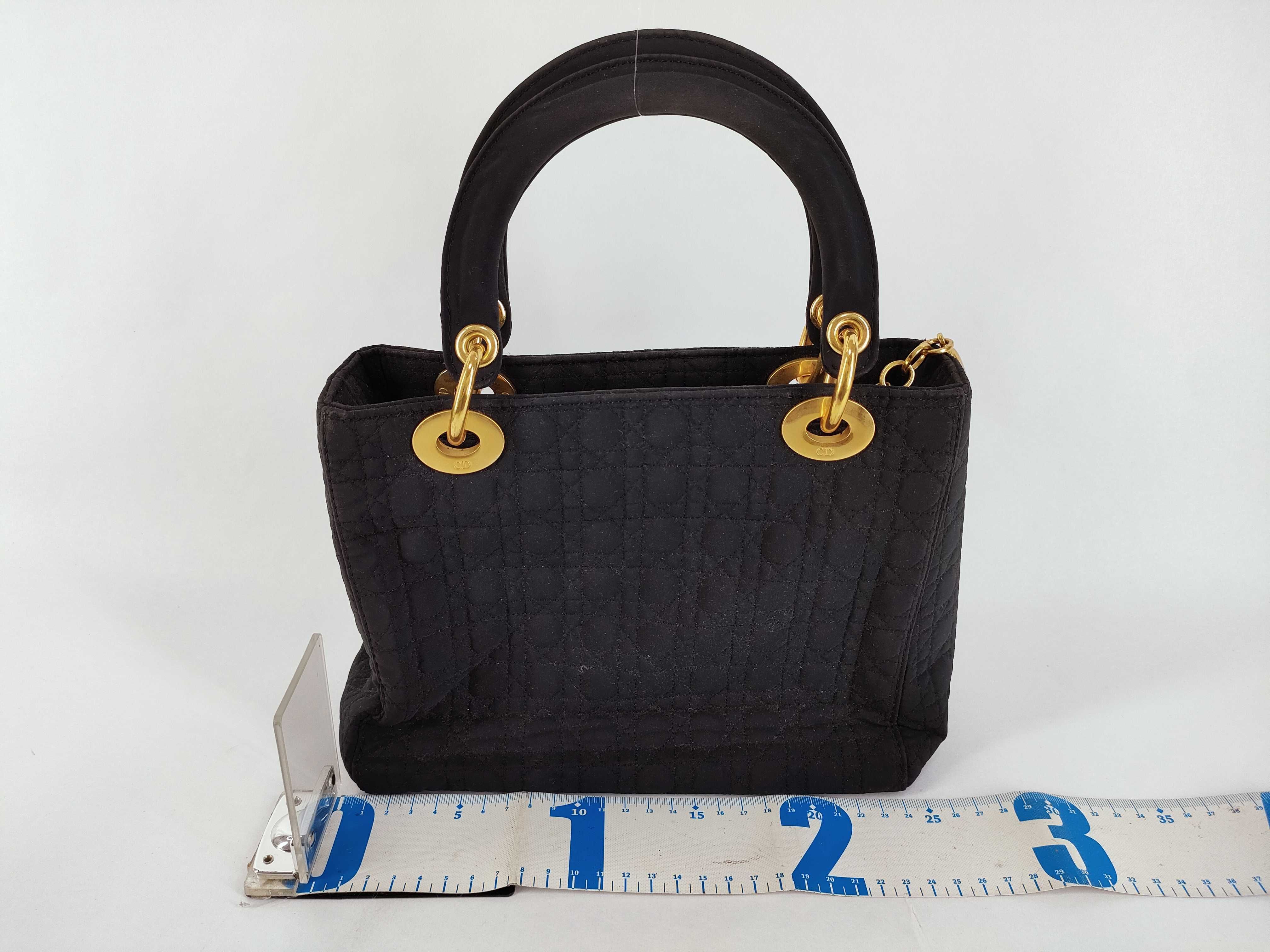 Lady Dior Christian Lady Cannage Quilted Handbag — view 2