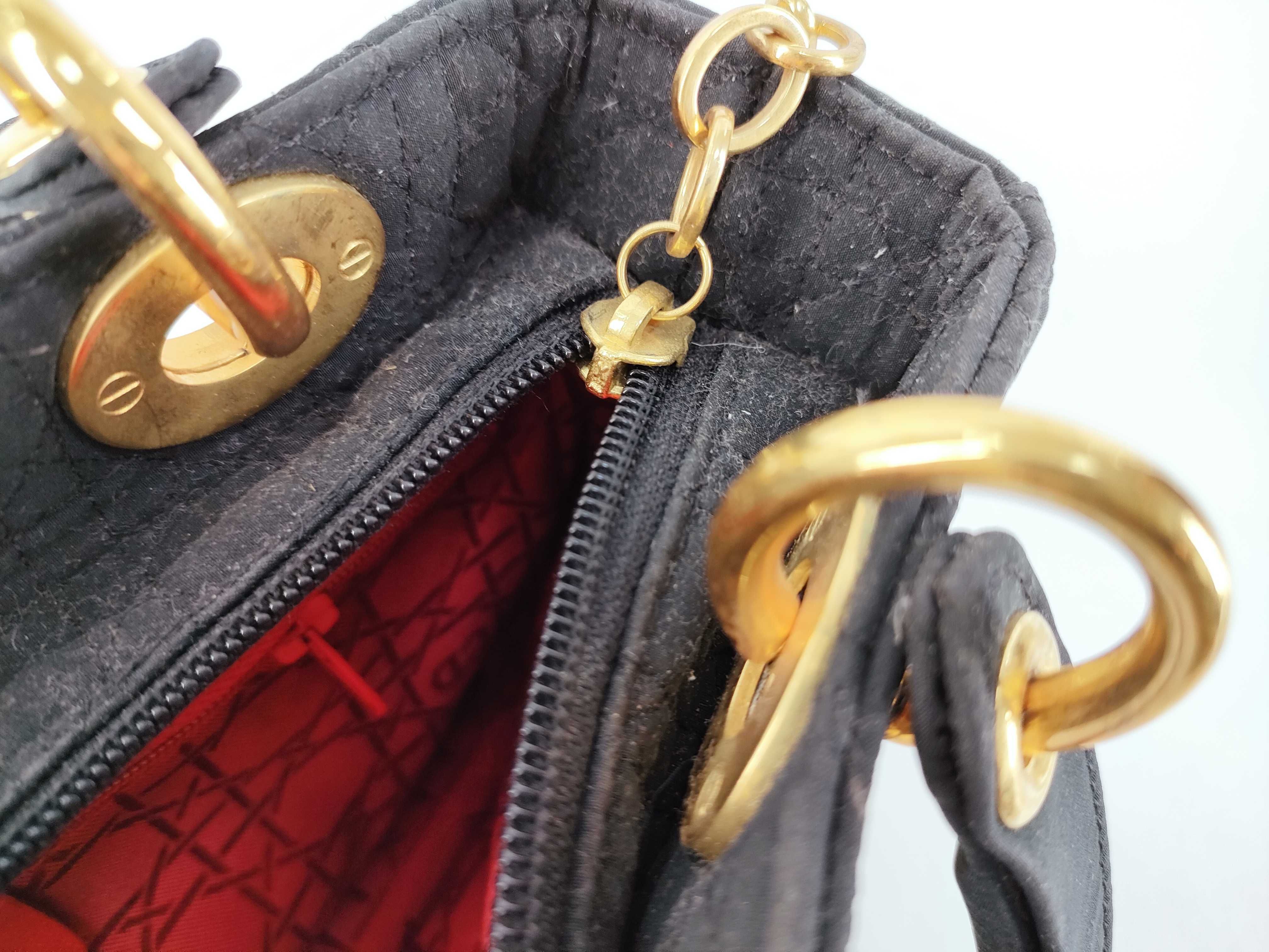 Lady Dior Christian Lady Cannage Quilted Handbag — view 11
