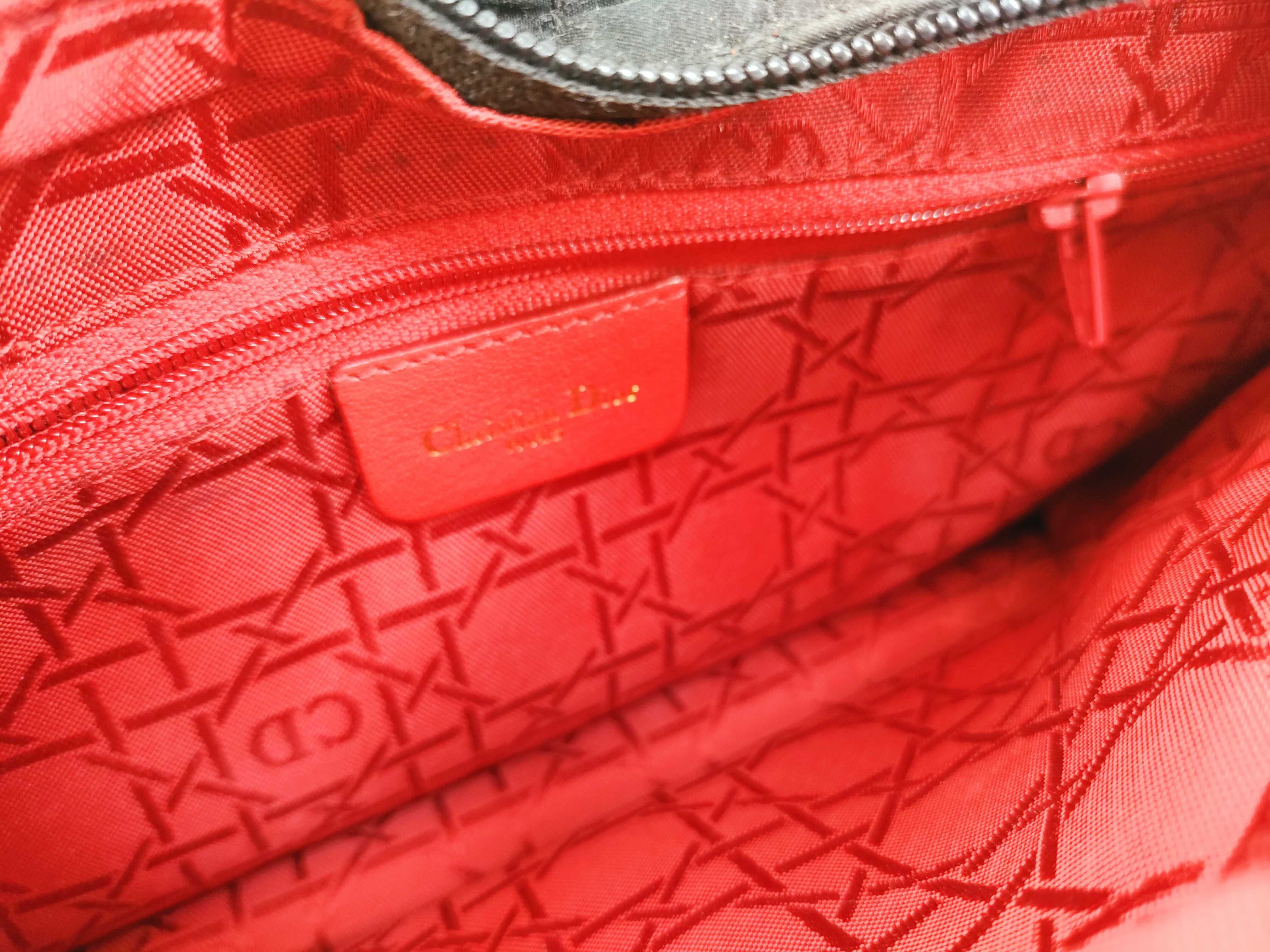 Lady Dior Christian Lady Cannage Quilted Handbag — view 12