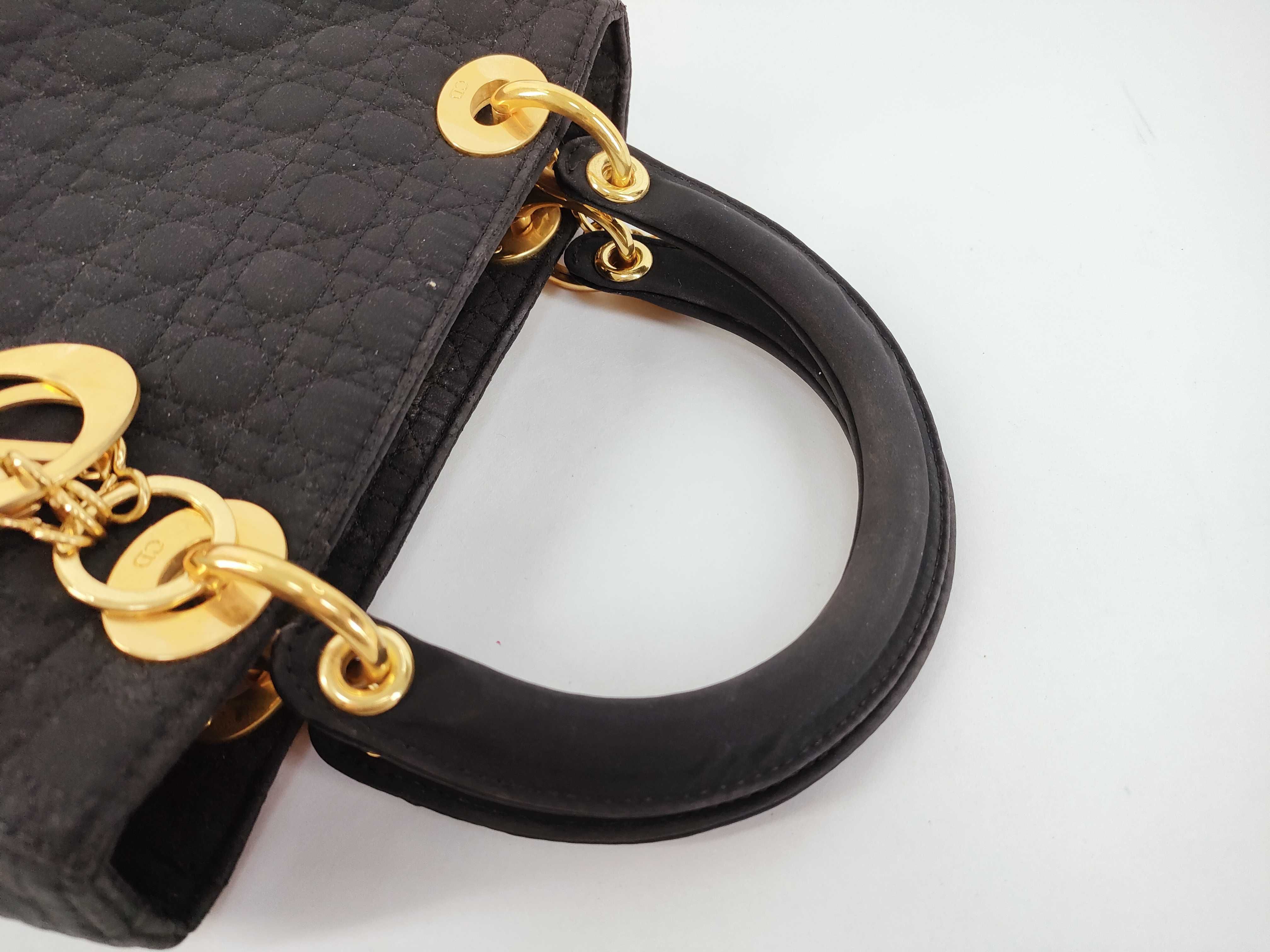 Lady Dior Christian Lady Cannage Quilted Handbag — view 3