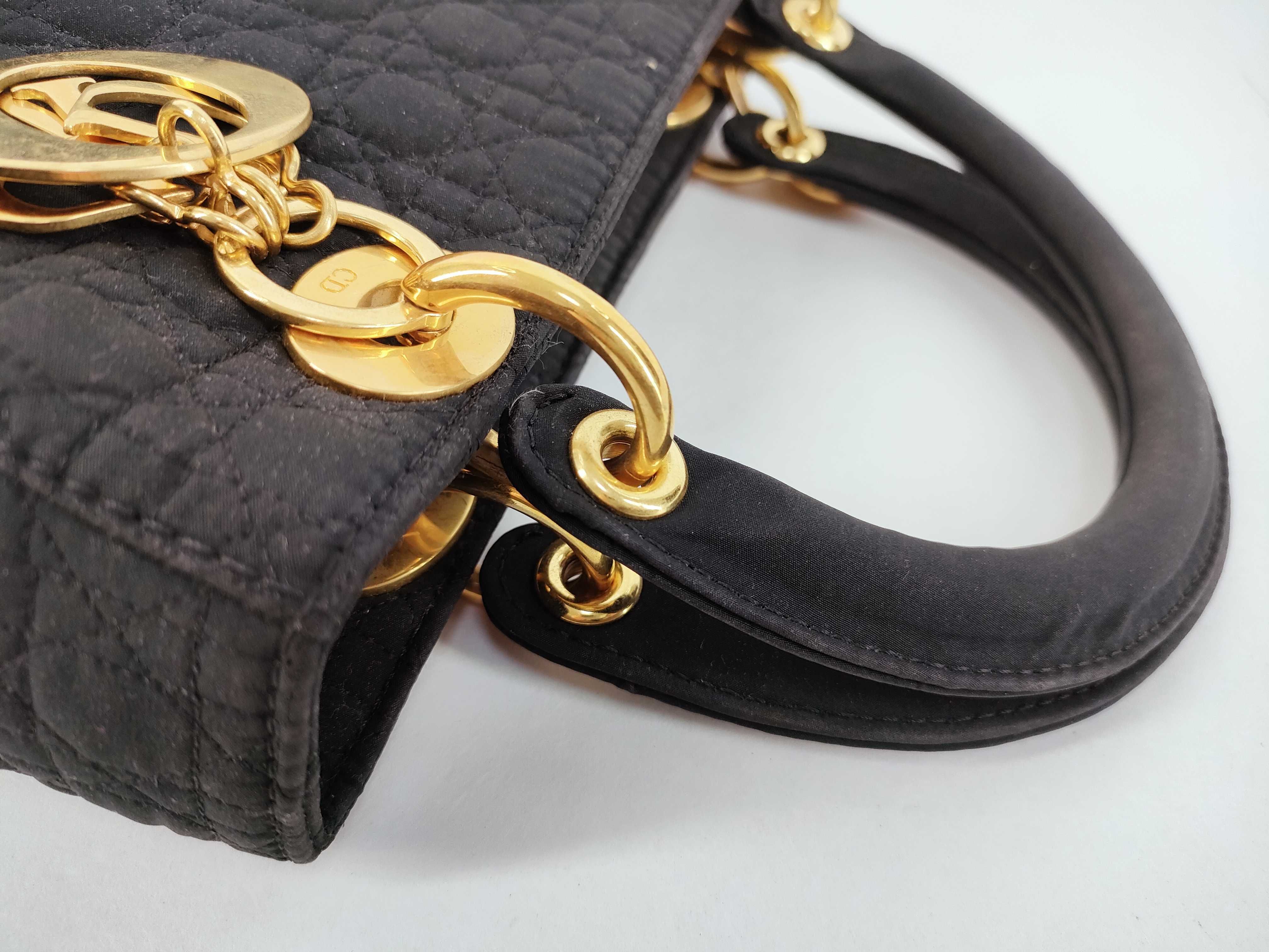 Lady Dior Christian Lady Cannage Quilted Handbag — view 5
