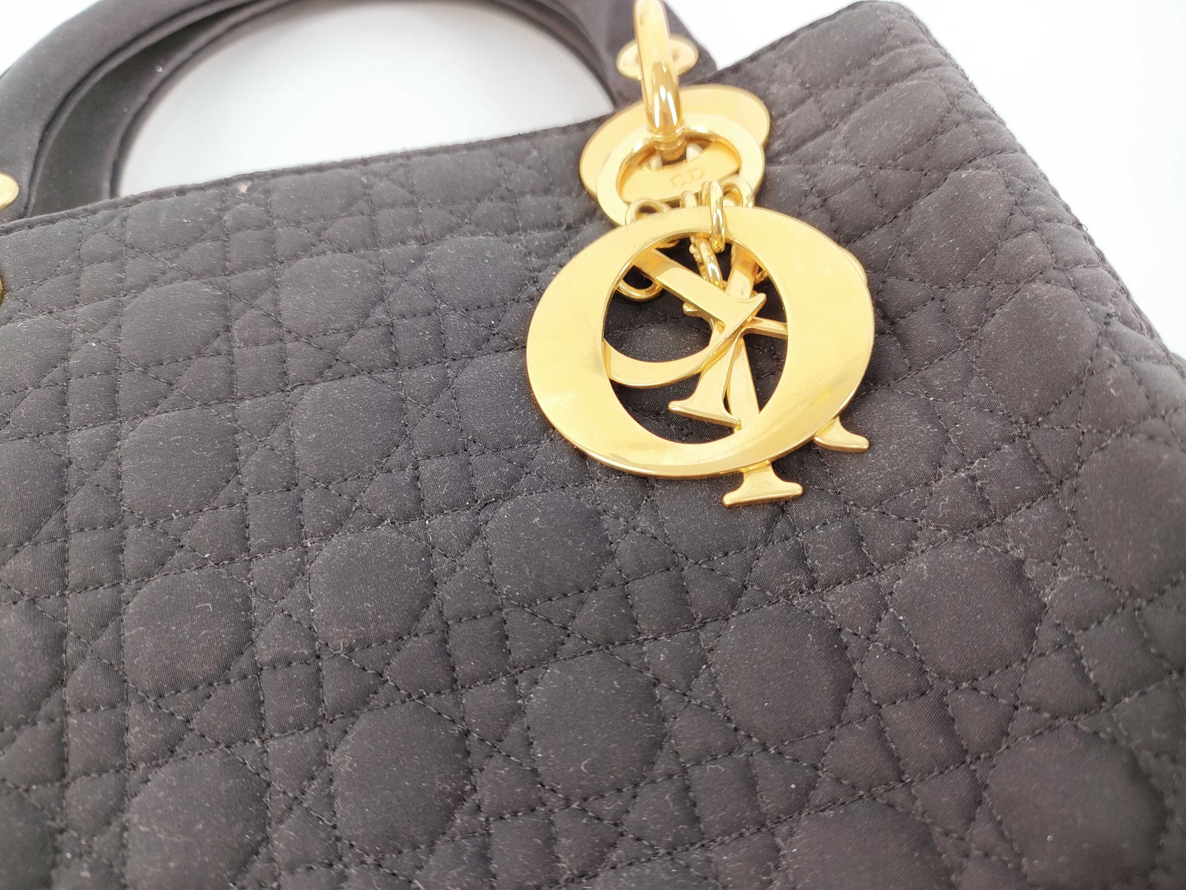 Lady Dior Christian Lady Cannage Quilted Handbag — view 8