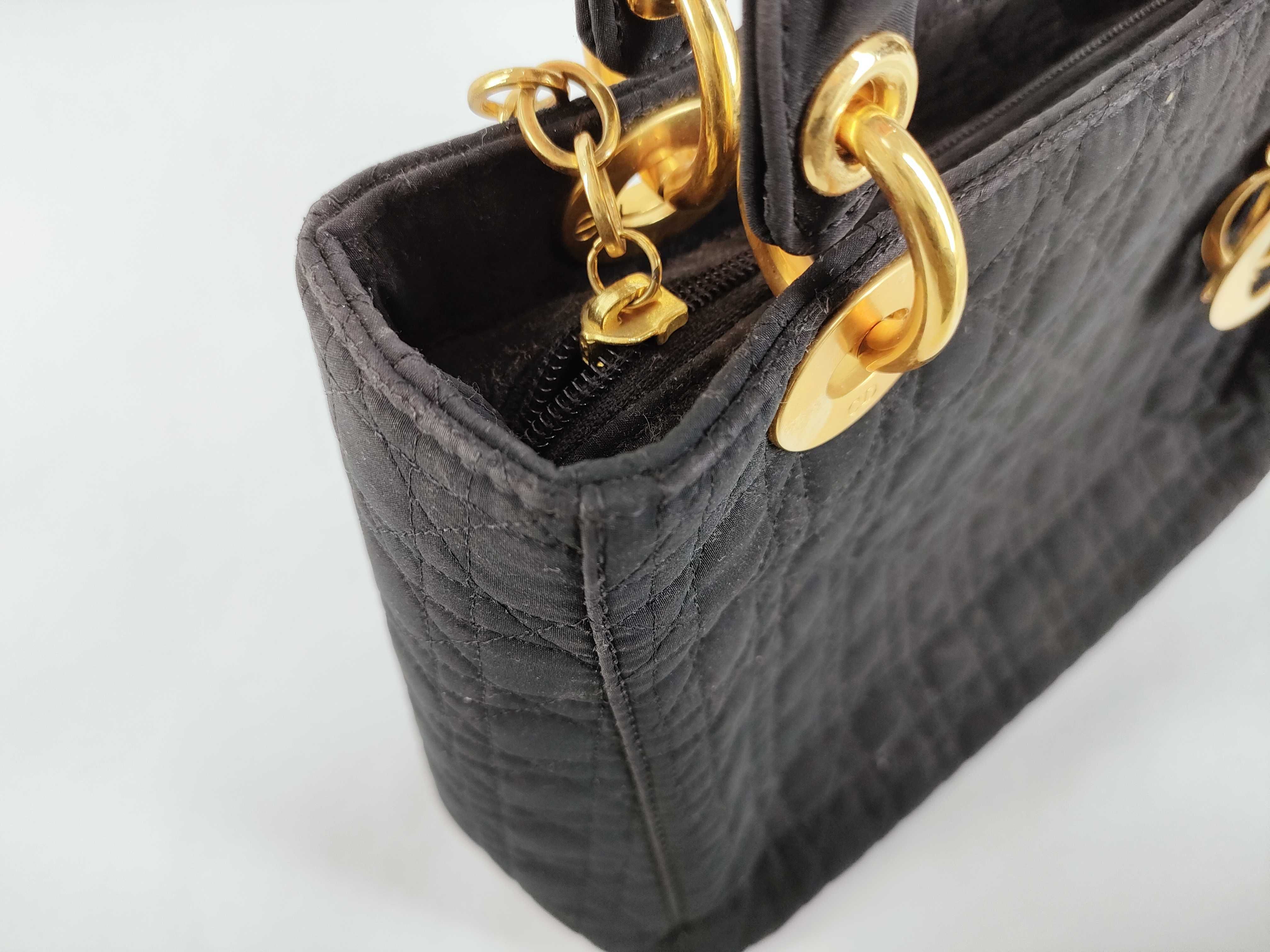 Lady Dior Christian Lady Cannage Quilted Handbag — view 9