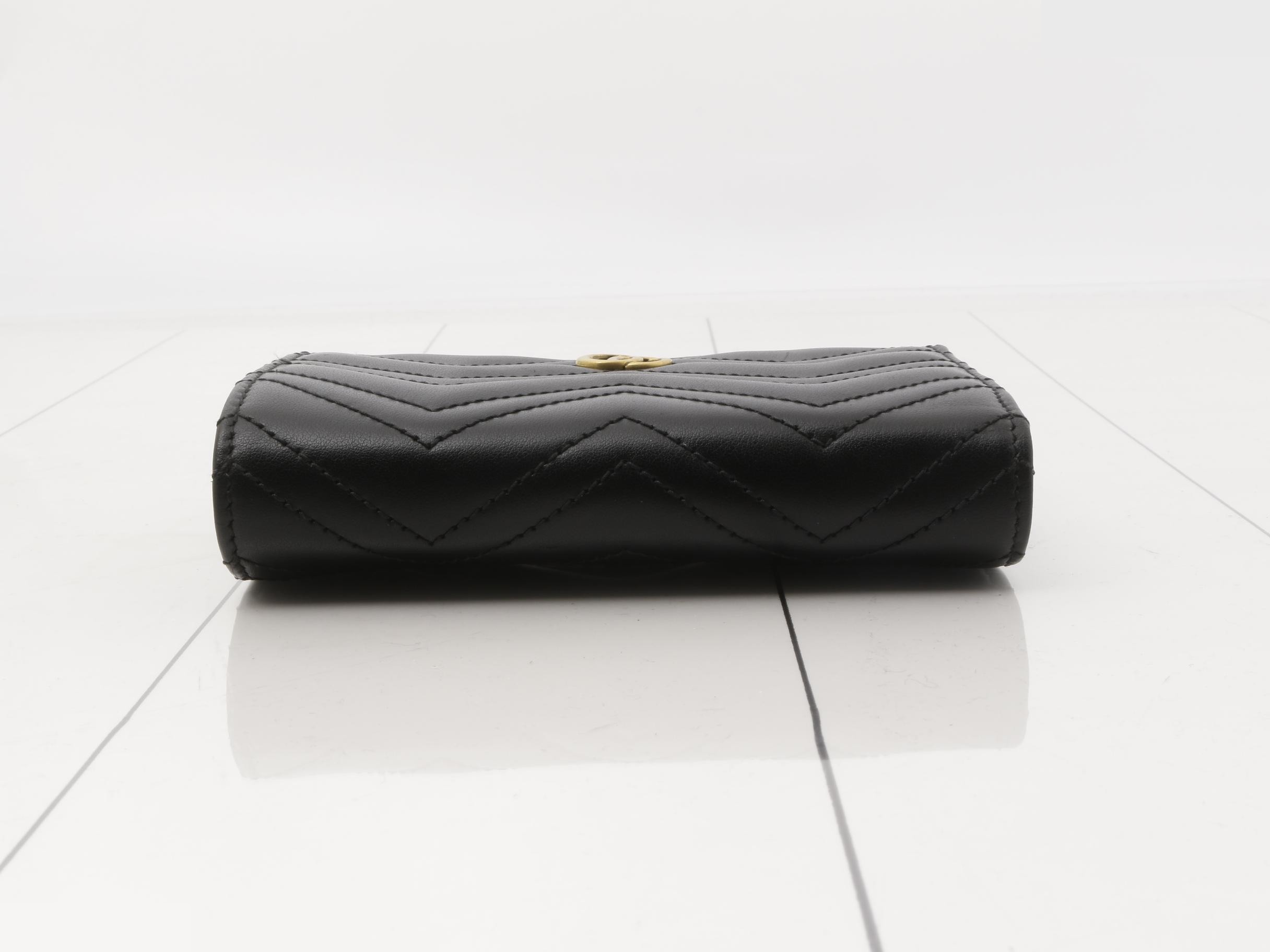 GG Marmont Bi-fold Wallet, Black — view 3