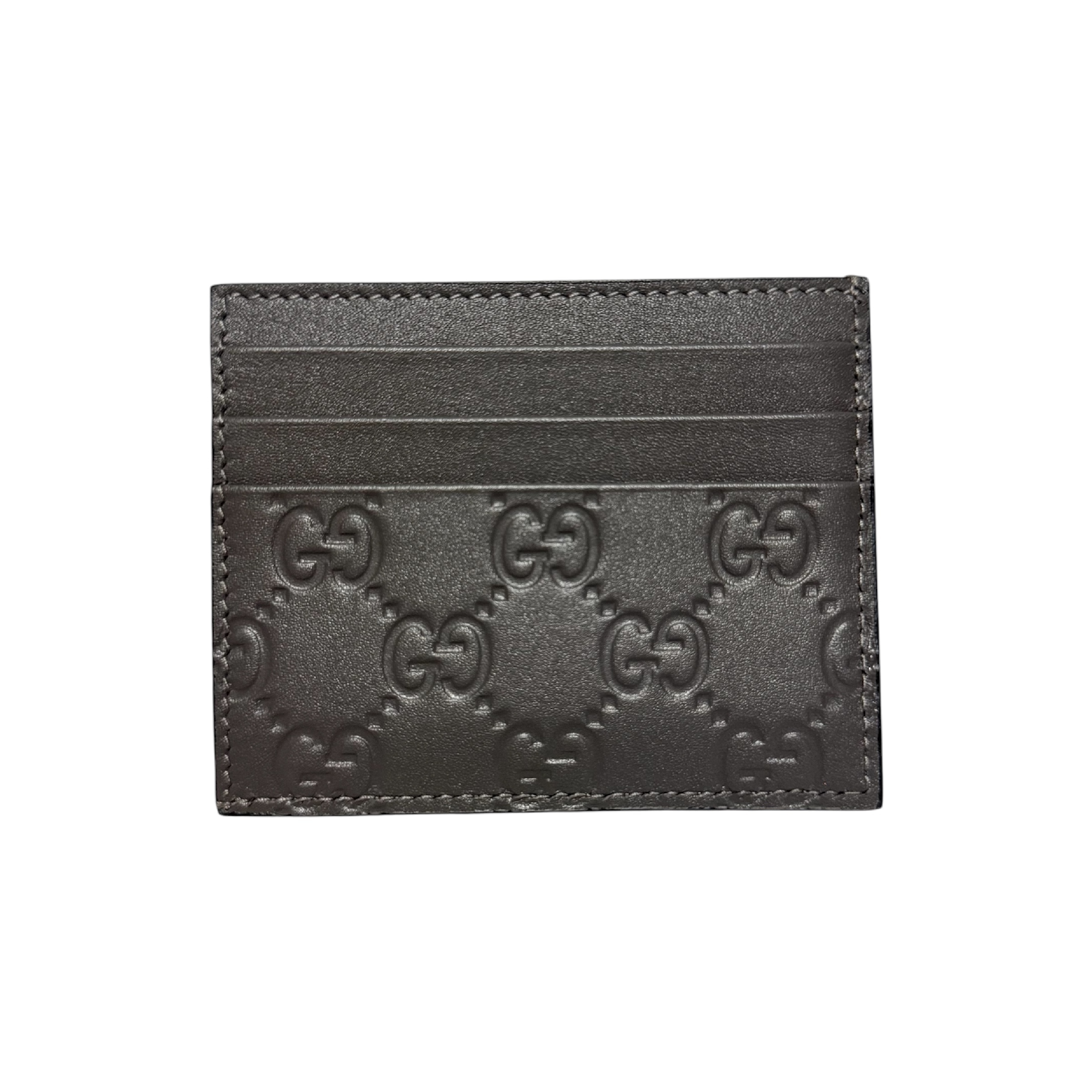 Guccissima Card Case, Gray (Card Case/Pass Case/Business Card Holder) — view 2
