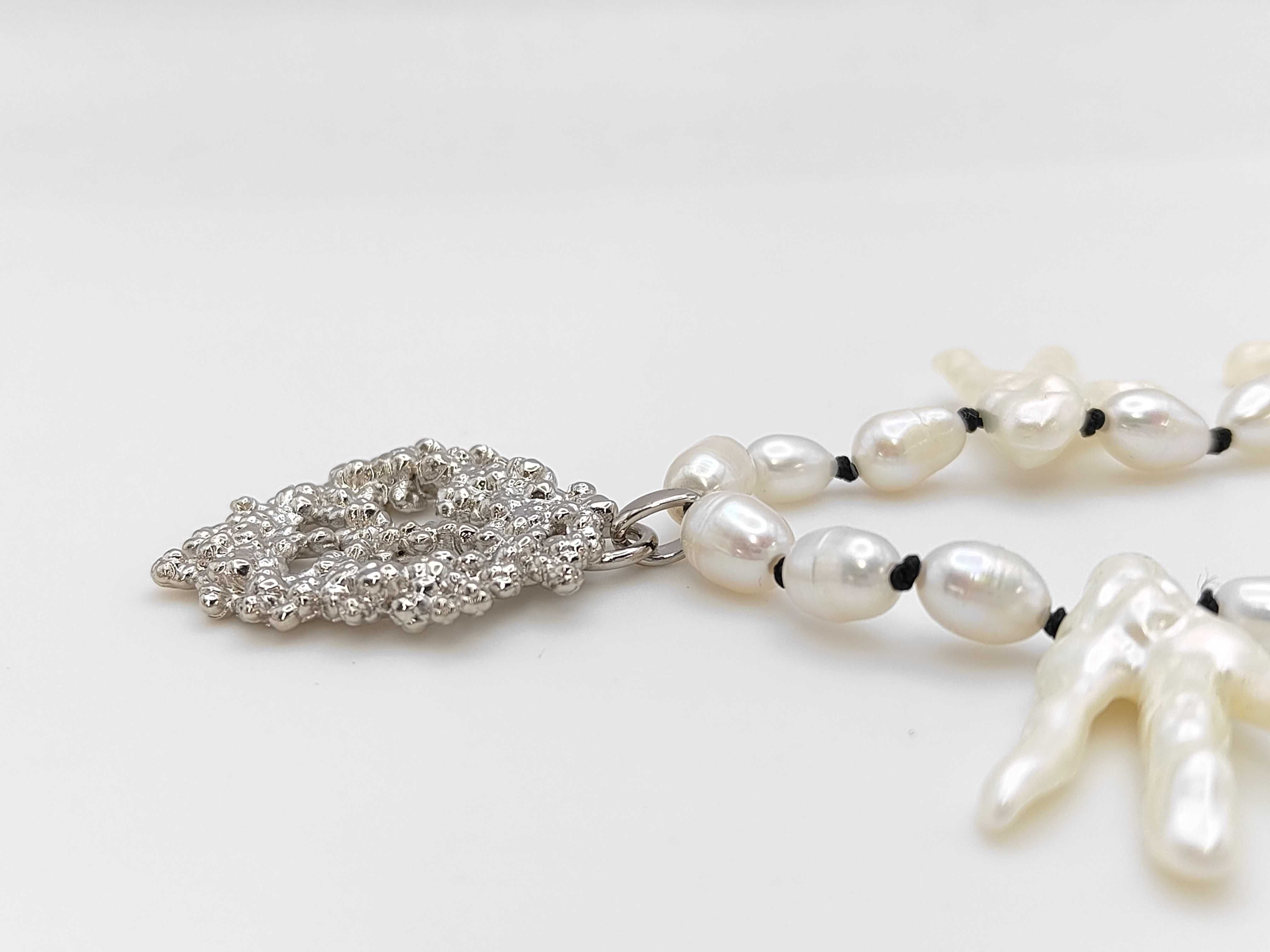 Denima Tears Pearl Necklace — view 3