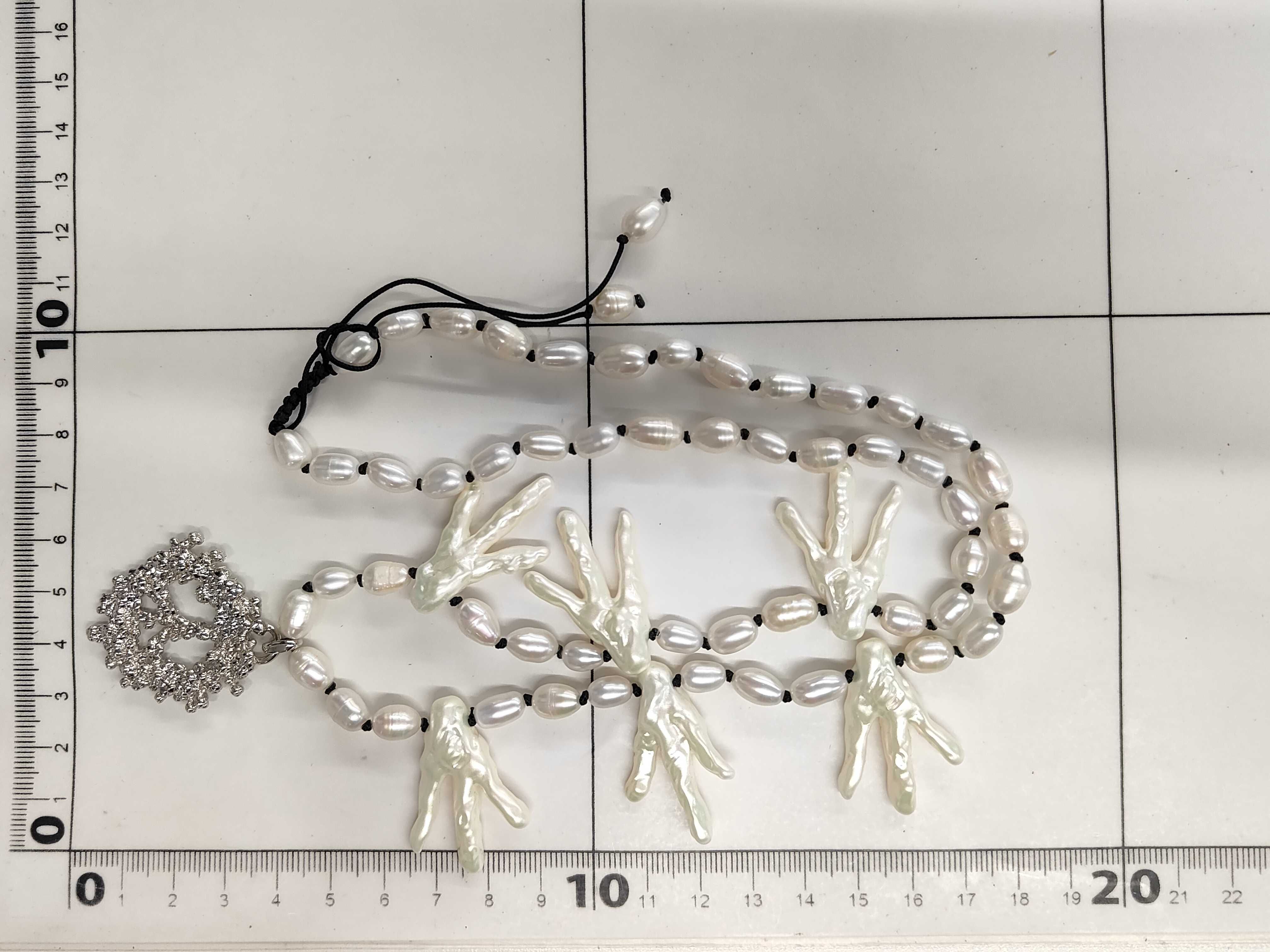 Denima Tears Pearl Necklace — view 6