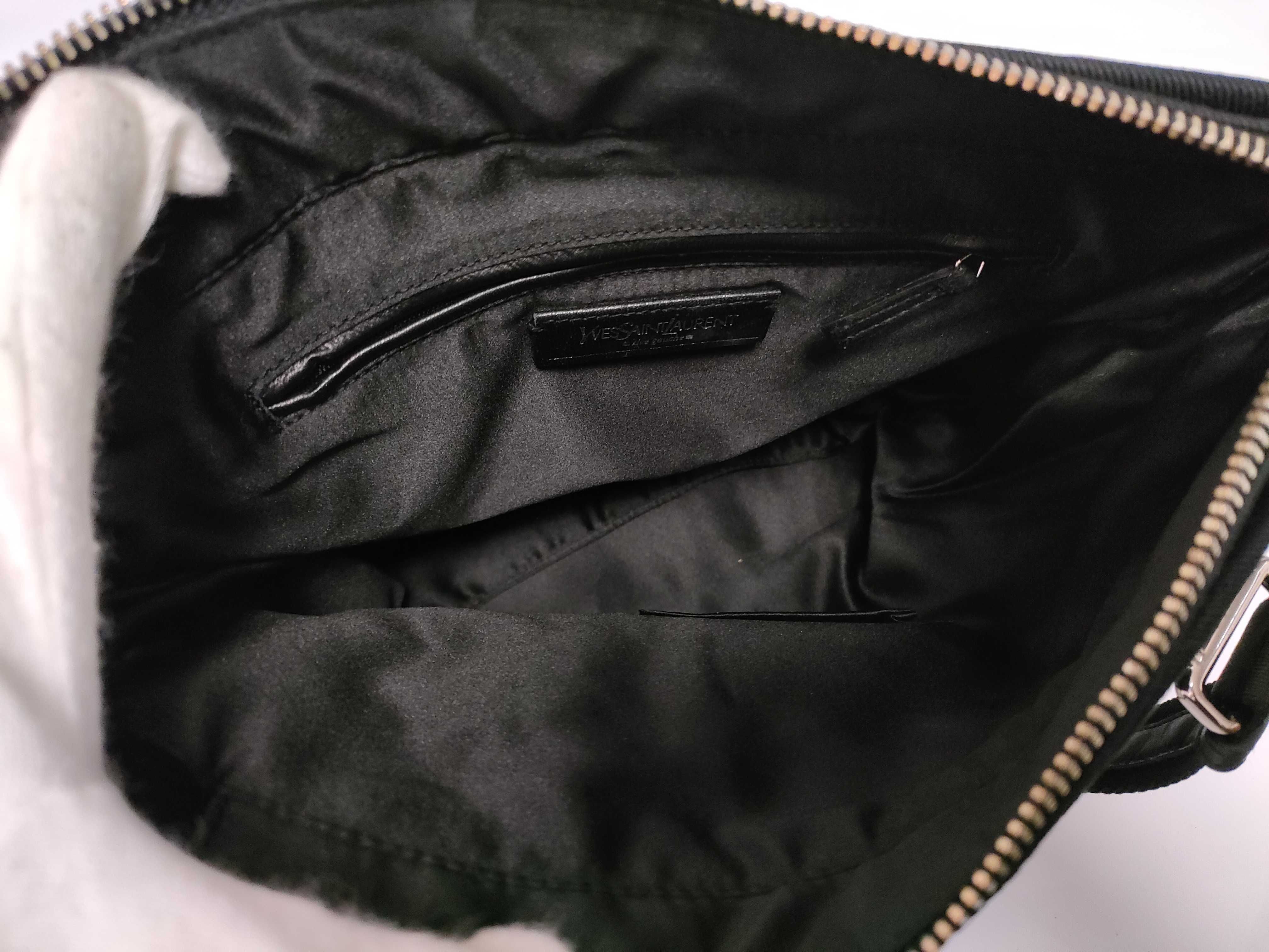 Kahala YSL Canvas Satin Lined Black Tote Bag with Dust Bag — view 9