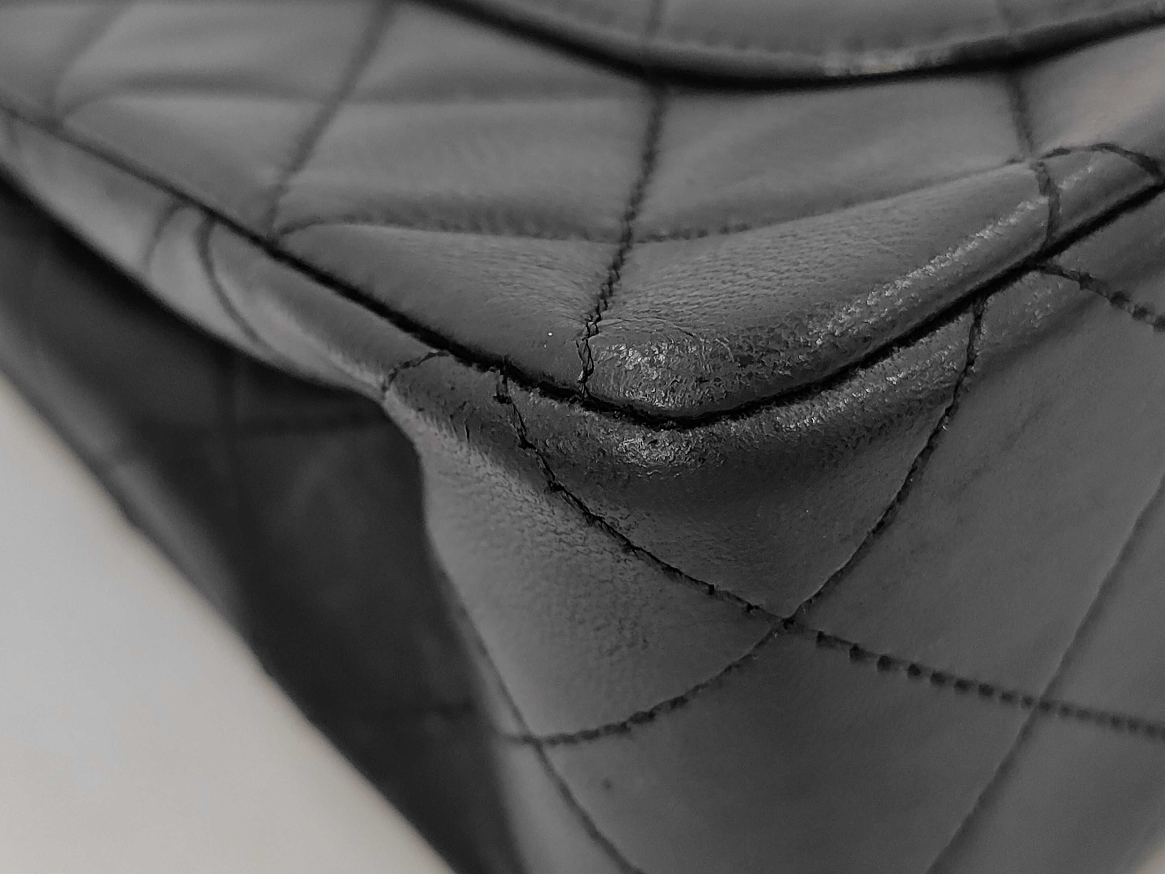 Matelassé 23 Double Flap Double Chain Lambskin Shoulder Bag — view 3
