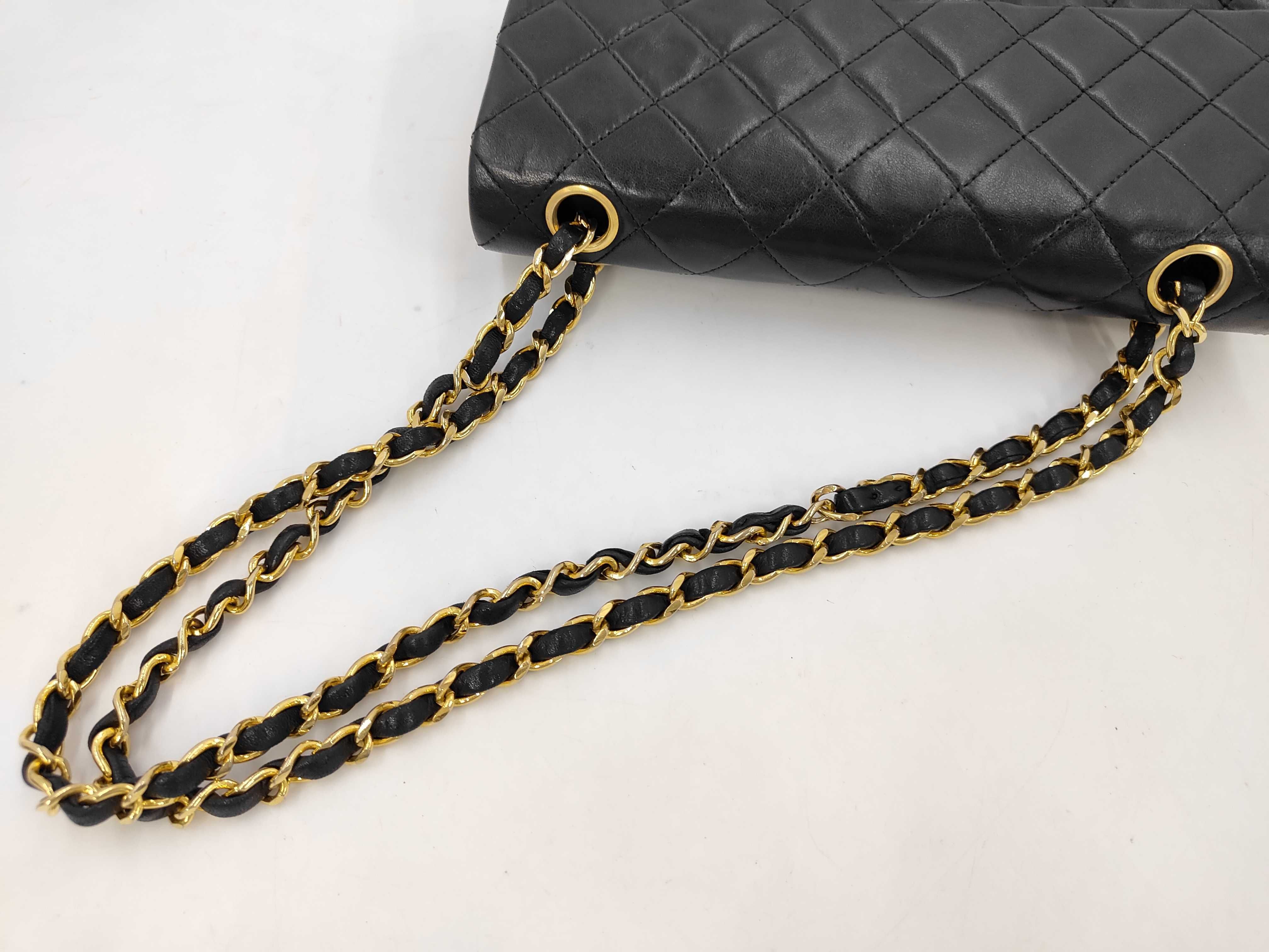 Matelassé 23 Double Flap Double Chain Lambskin Shoulder Bag — view 5