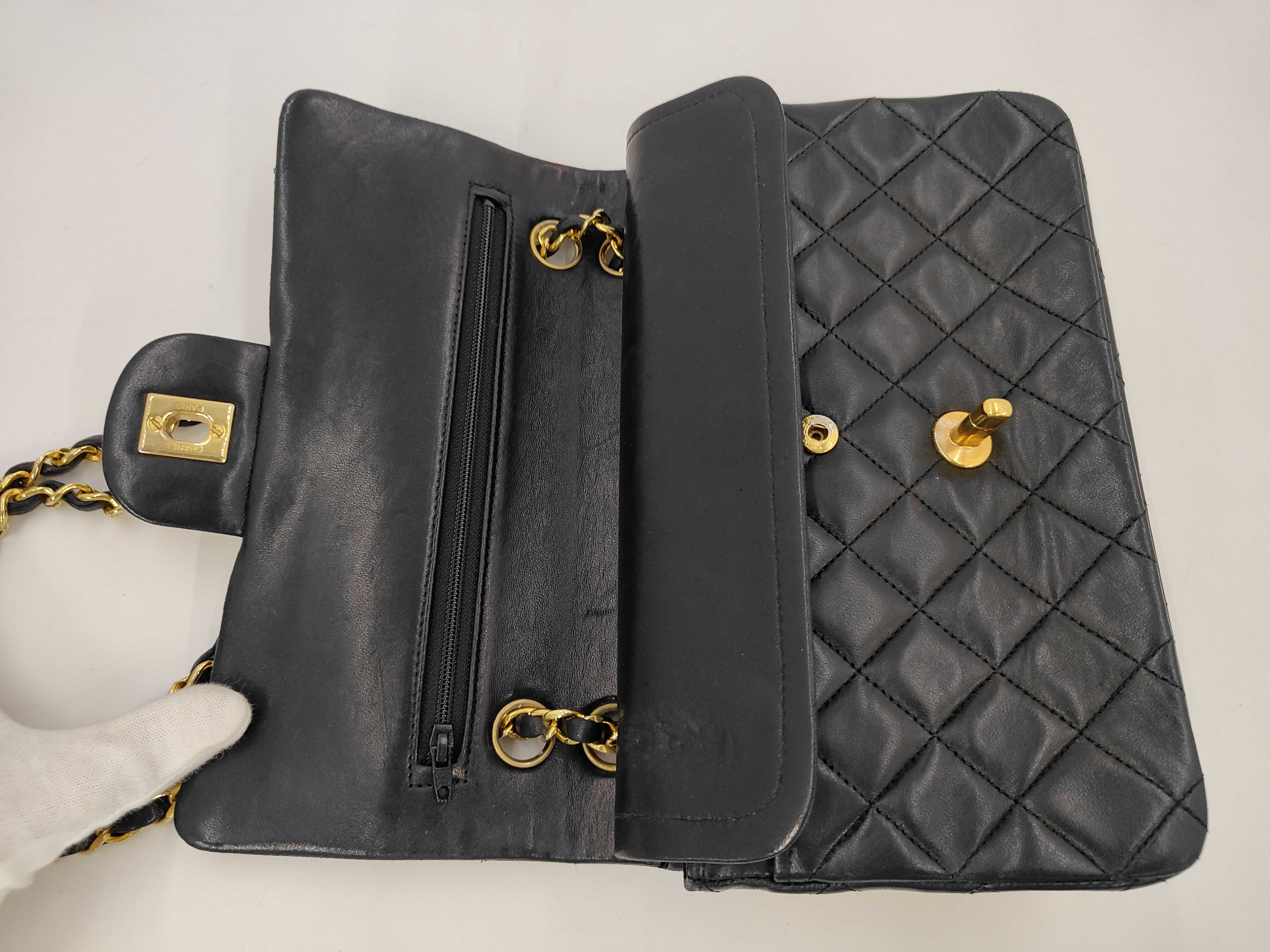 Matelassé 23 Double Flap Double Chain Lambskin Shoulder Bag — view 6