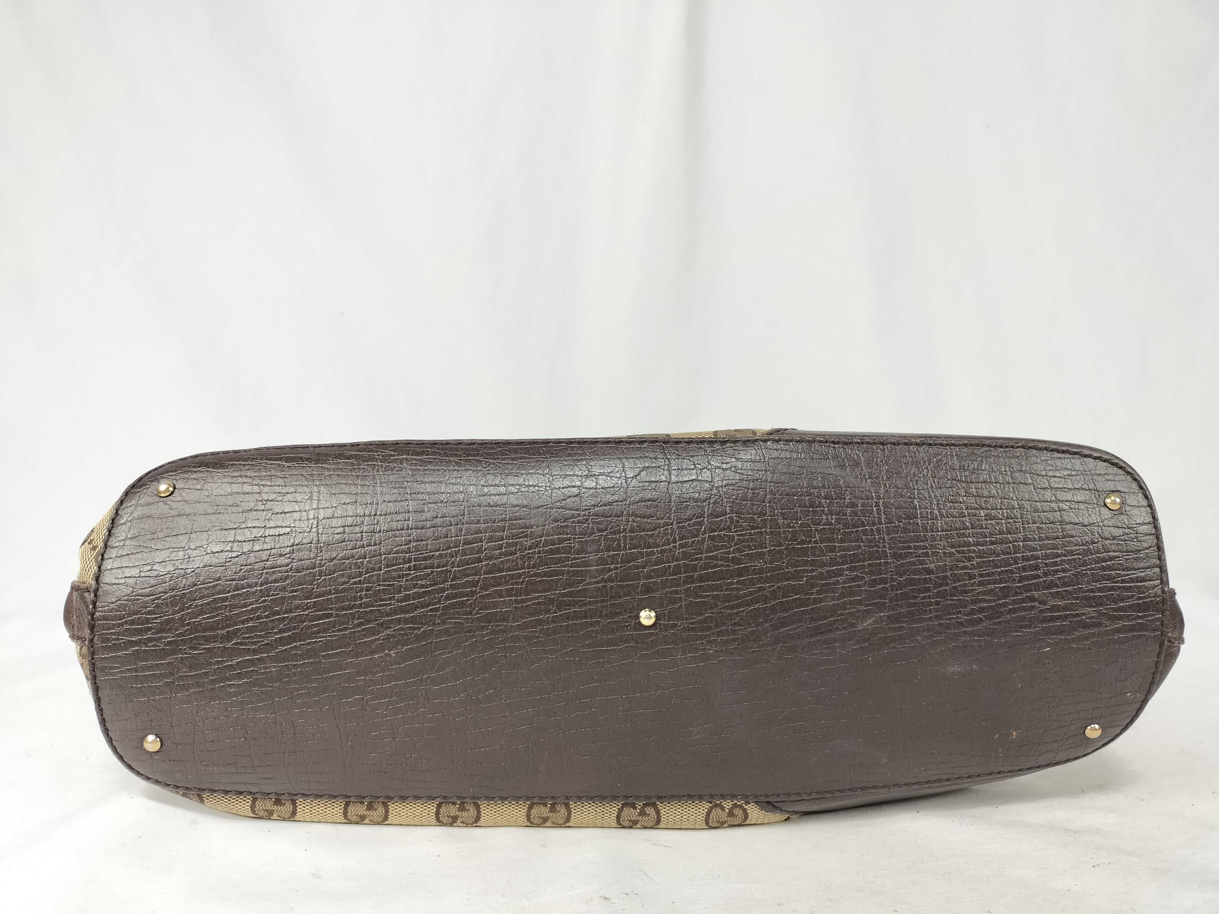 GG Canvas Gucci Horsebit Sherry Line Canvas Leather Tote Bag — view 7