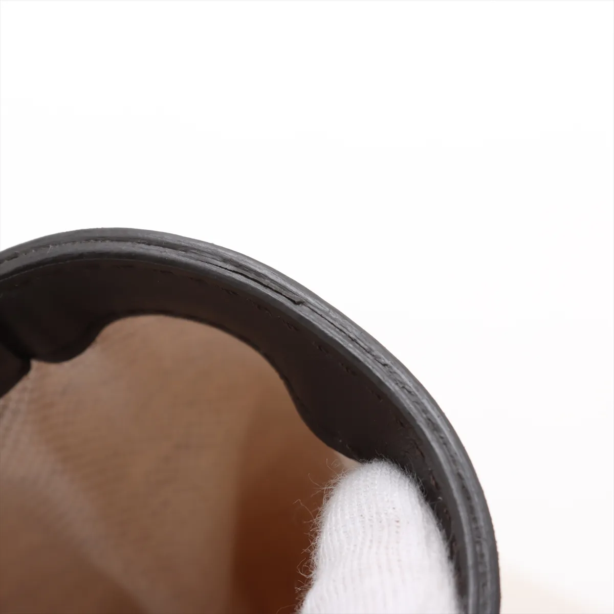 Flip Flap Canvas x Leather Tote Bag White x Brown — view 10