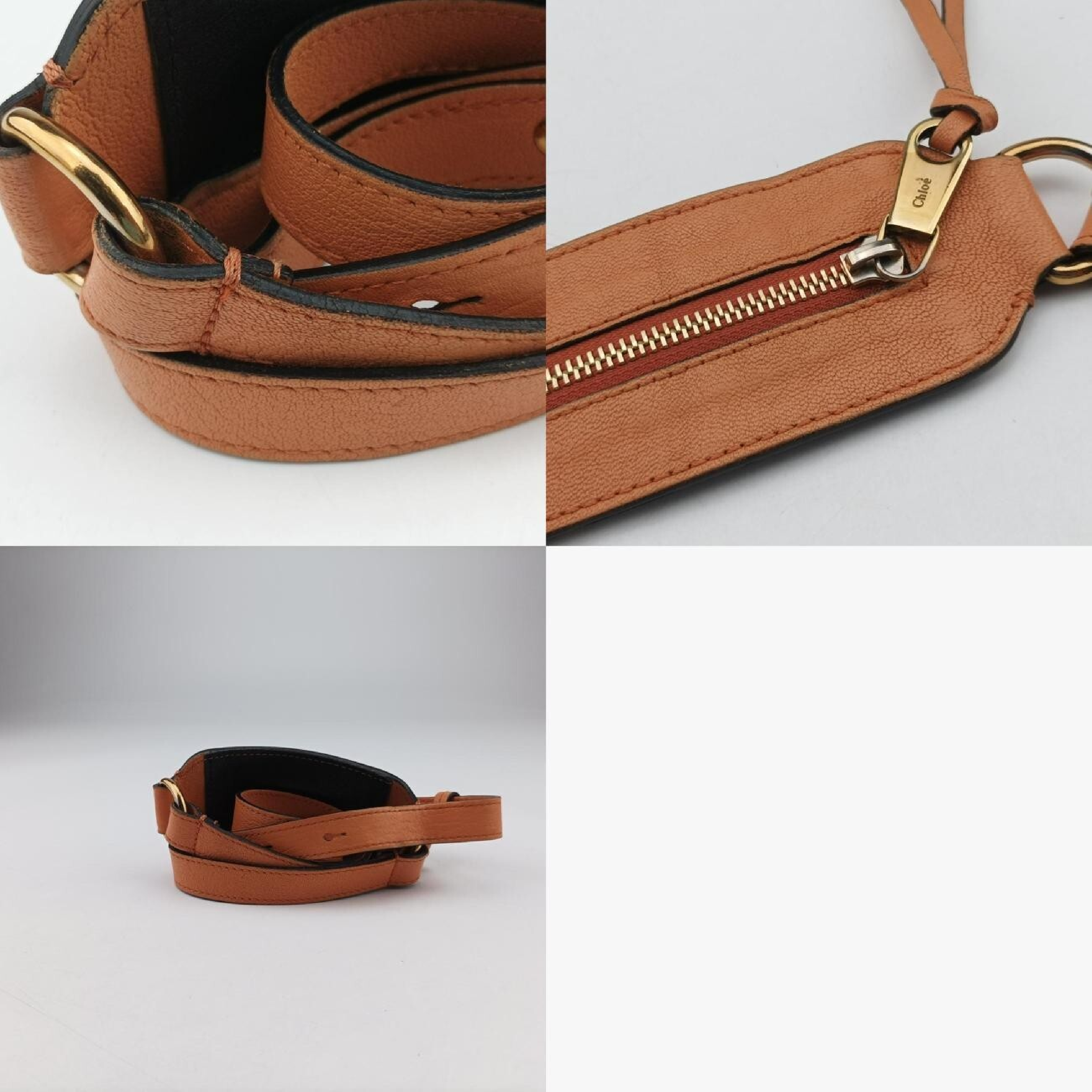 Elsie Orange Leather Shoulder Bag — view 11