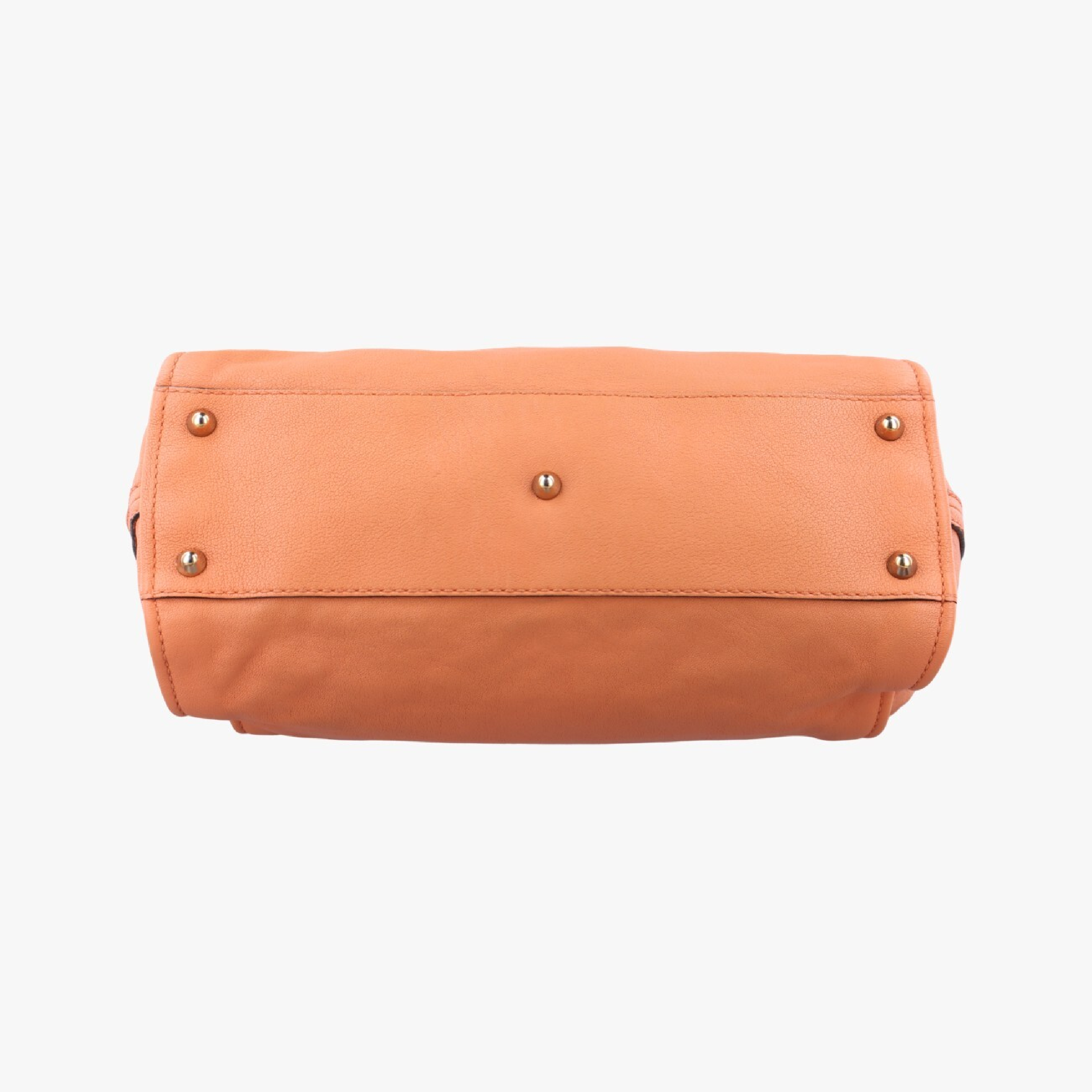 Elsie Orange Leather Shoulder Bag — view 3