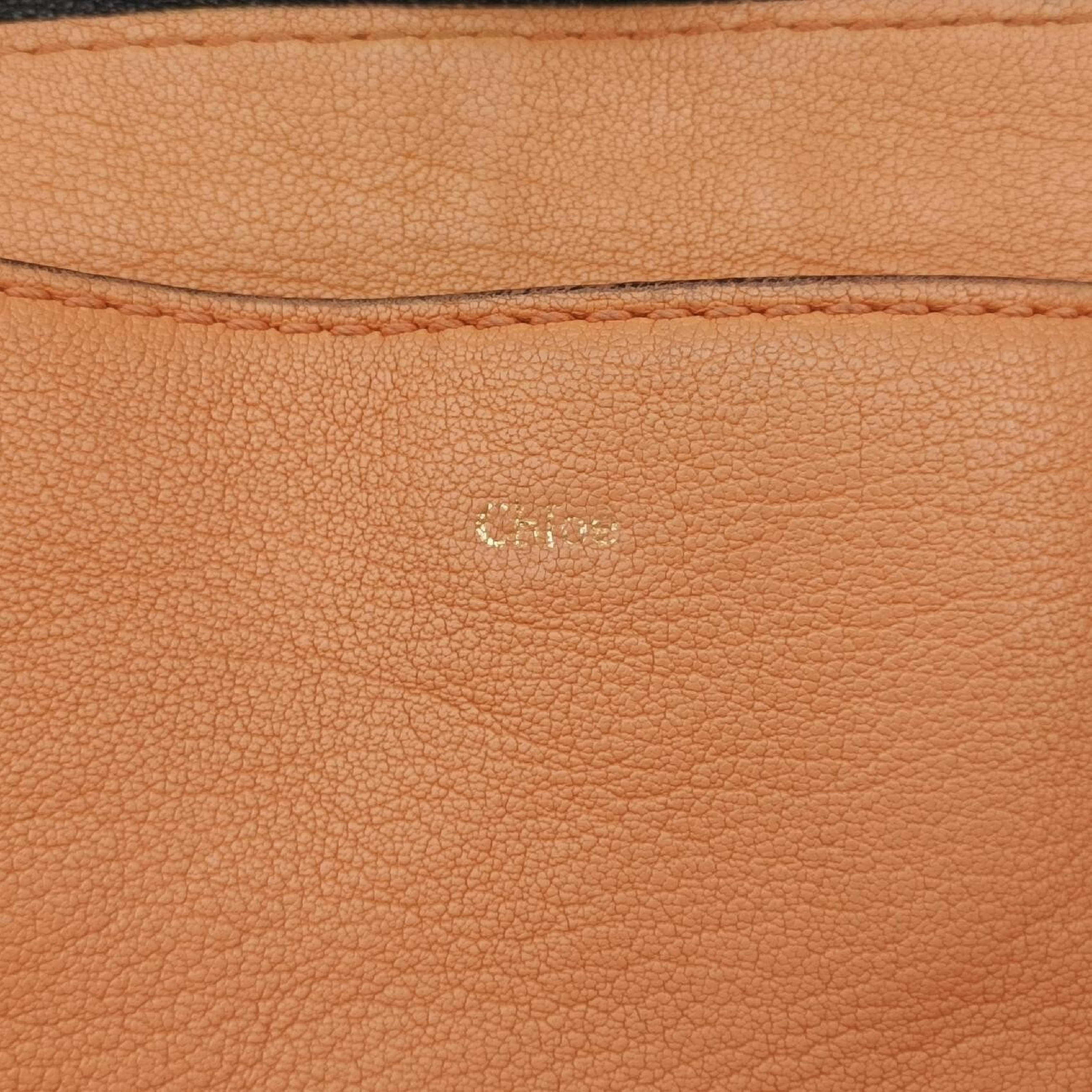 Elsie Orange Leather Shoulder Bag — view 7