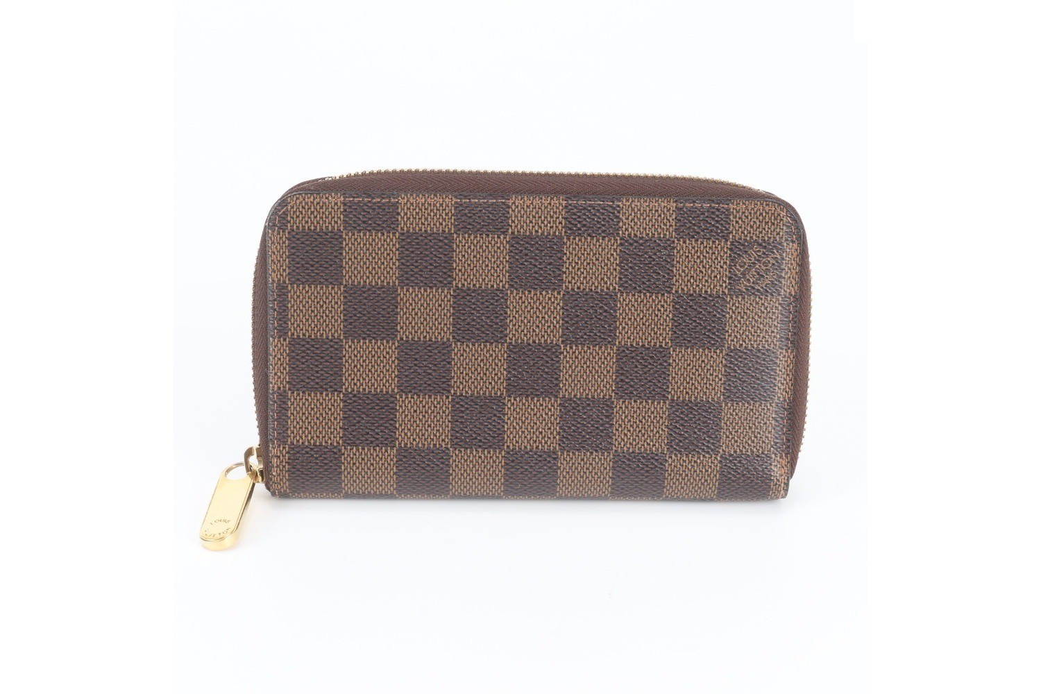 Damier Zippy Compact Wallet N60028 Leather Long Wallet