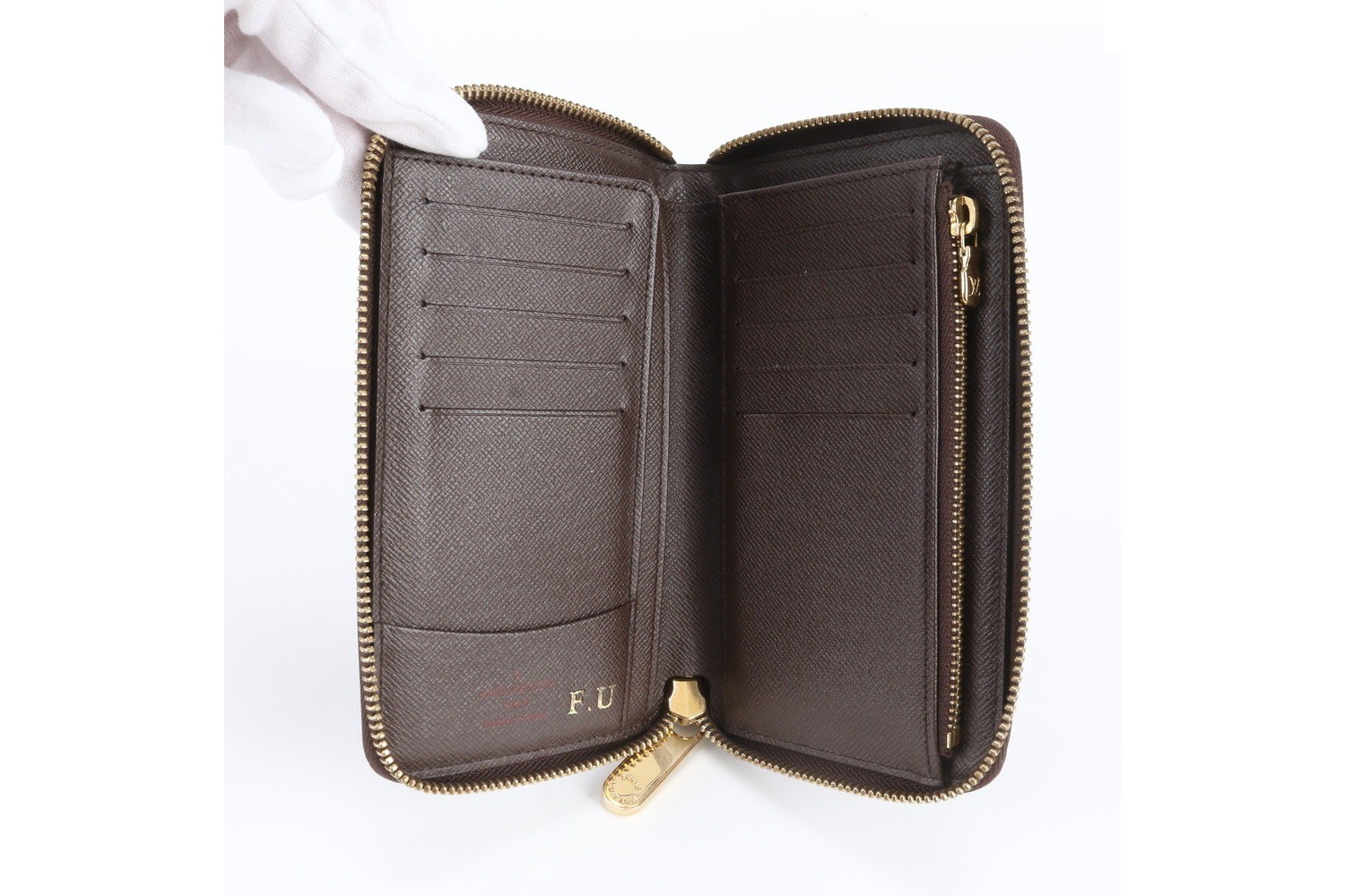 Damier Zippy Compact Wallet N60028 Leather Long Wallet — view 6