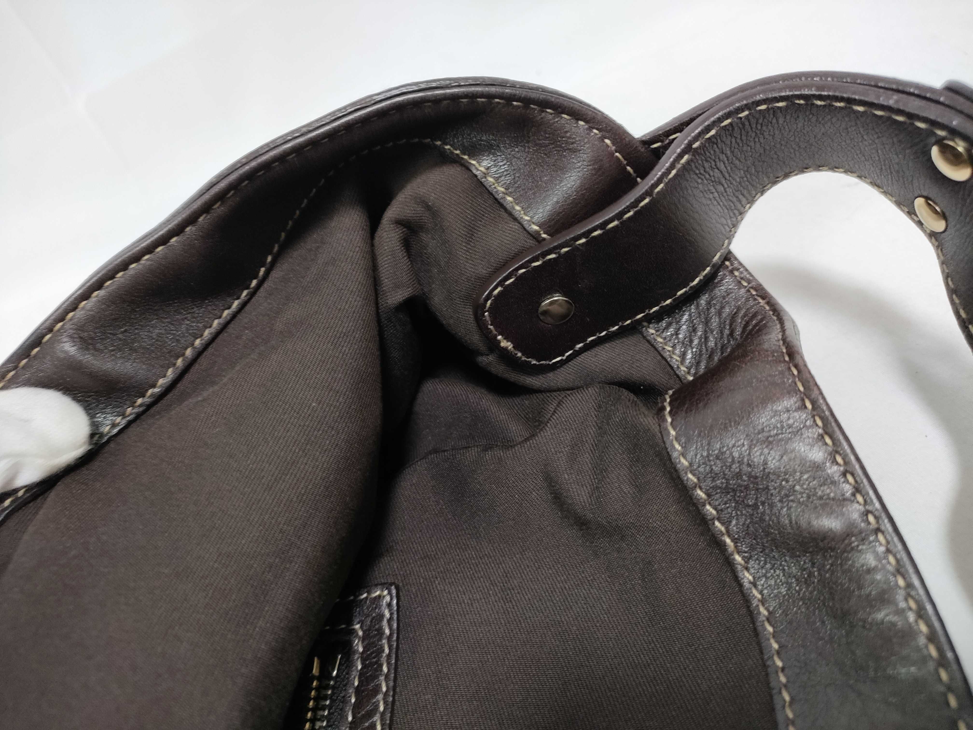Brown Canvas Vintage Kidney Bean Waist Bag Handbag — view 11