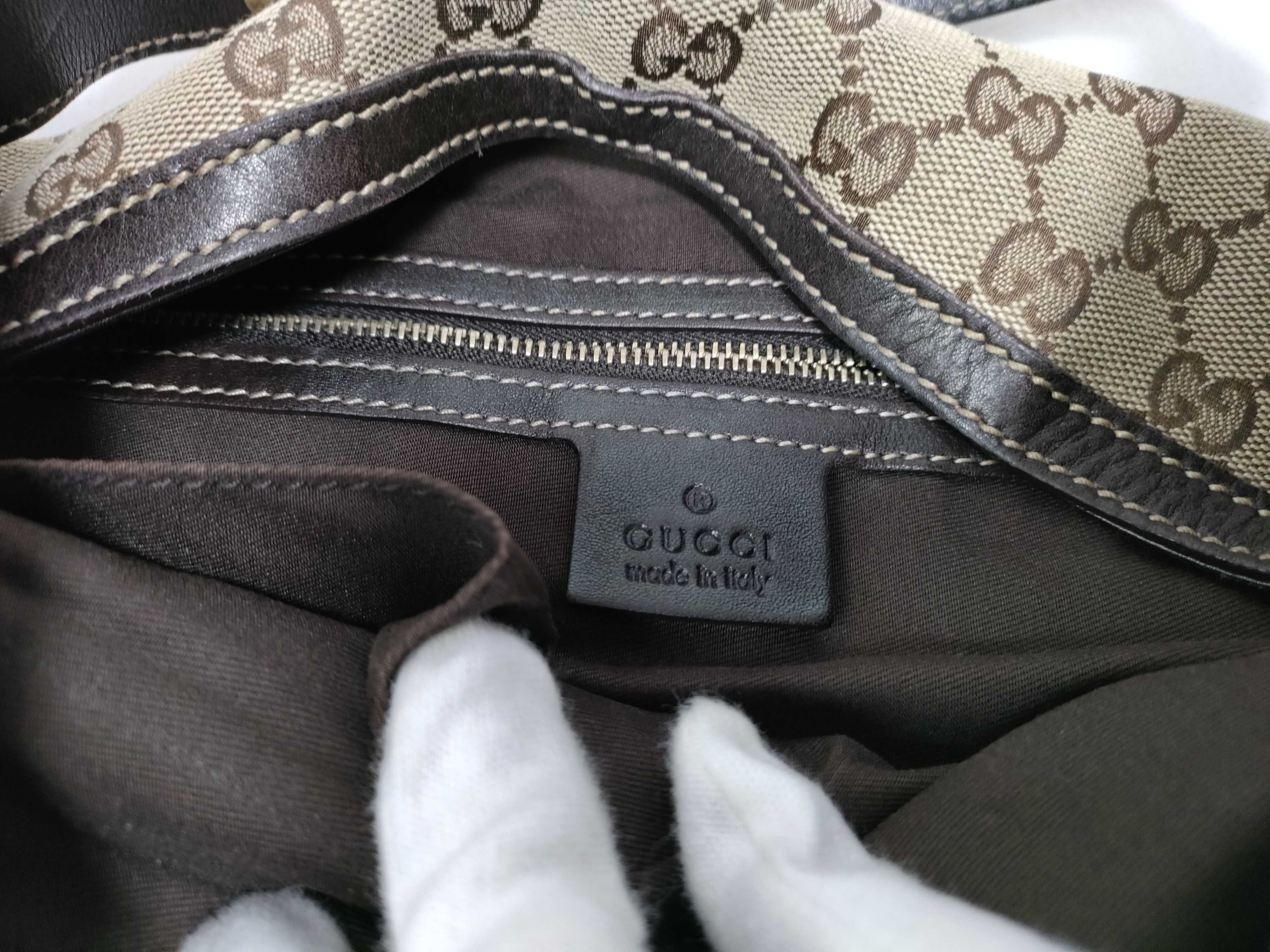 Brown Canvas Vintage Kidney Bean Waist Bag Handbag — view 13