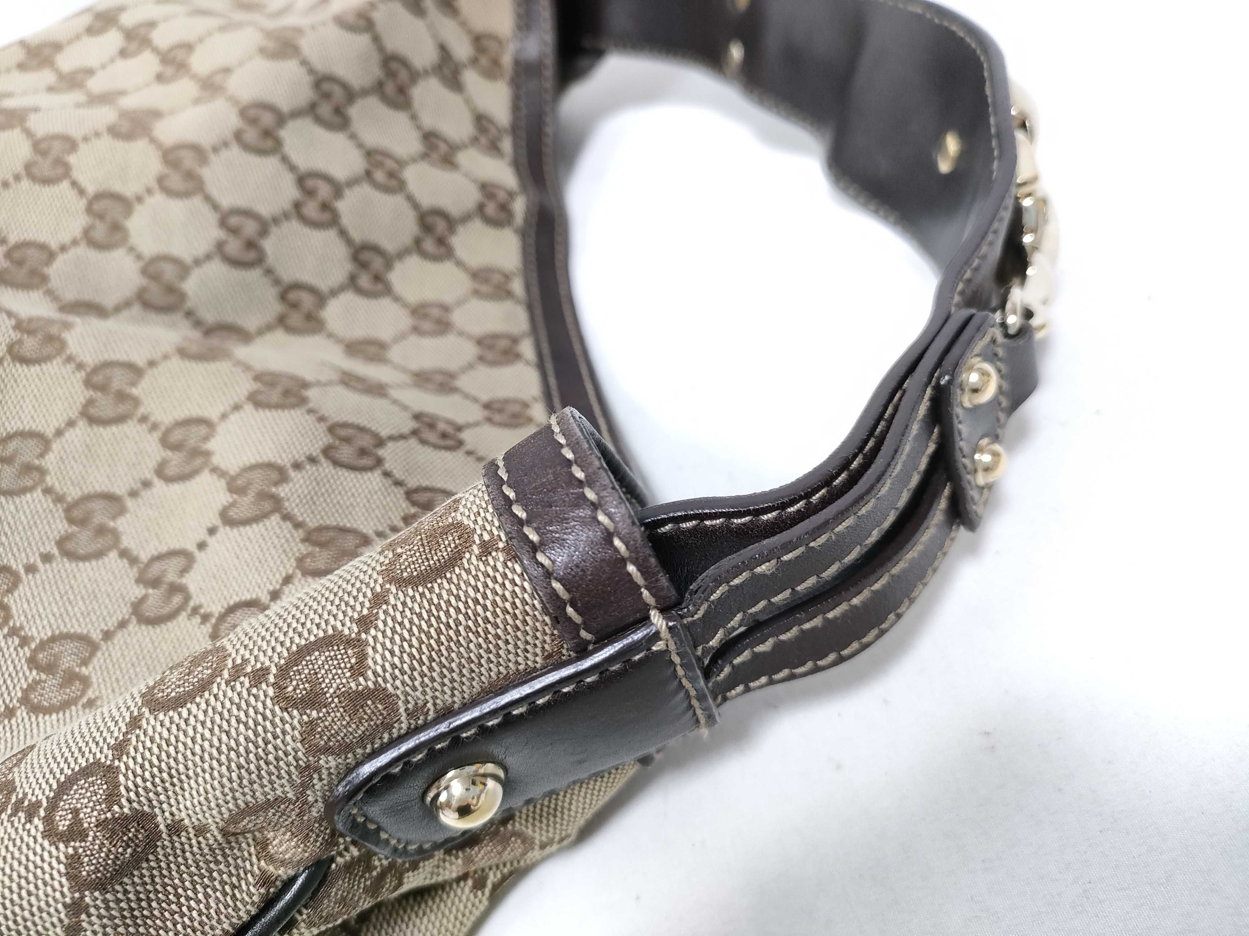 Brown Canvas Vintage Kidney Bean Waist Bag Handbag — view 6