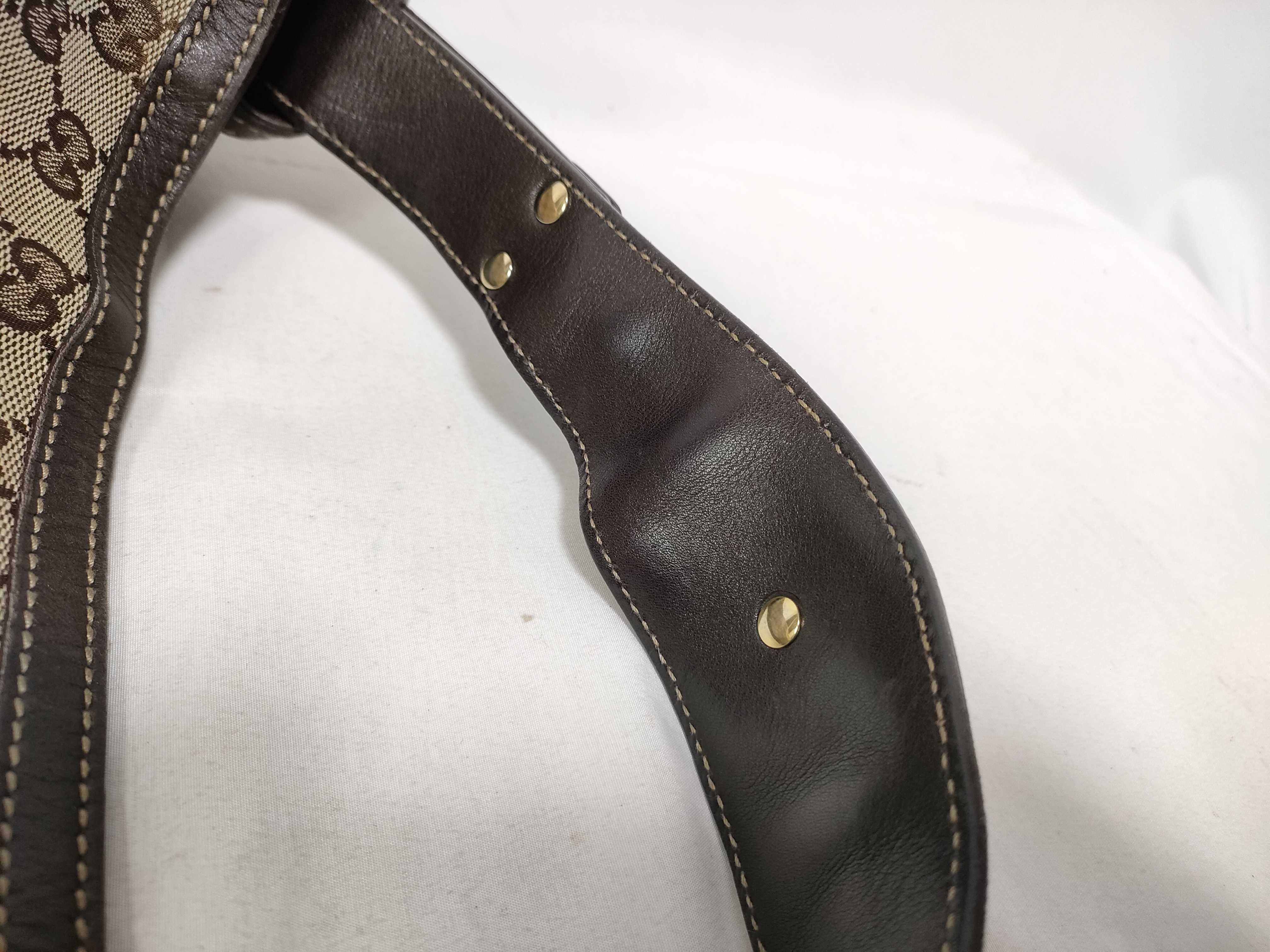 Brown Canvas Vintage Kidney Bean Waist Bag Handbag — view 7