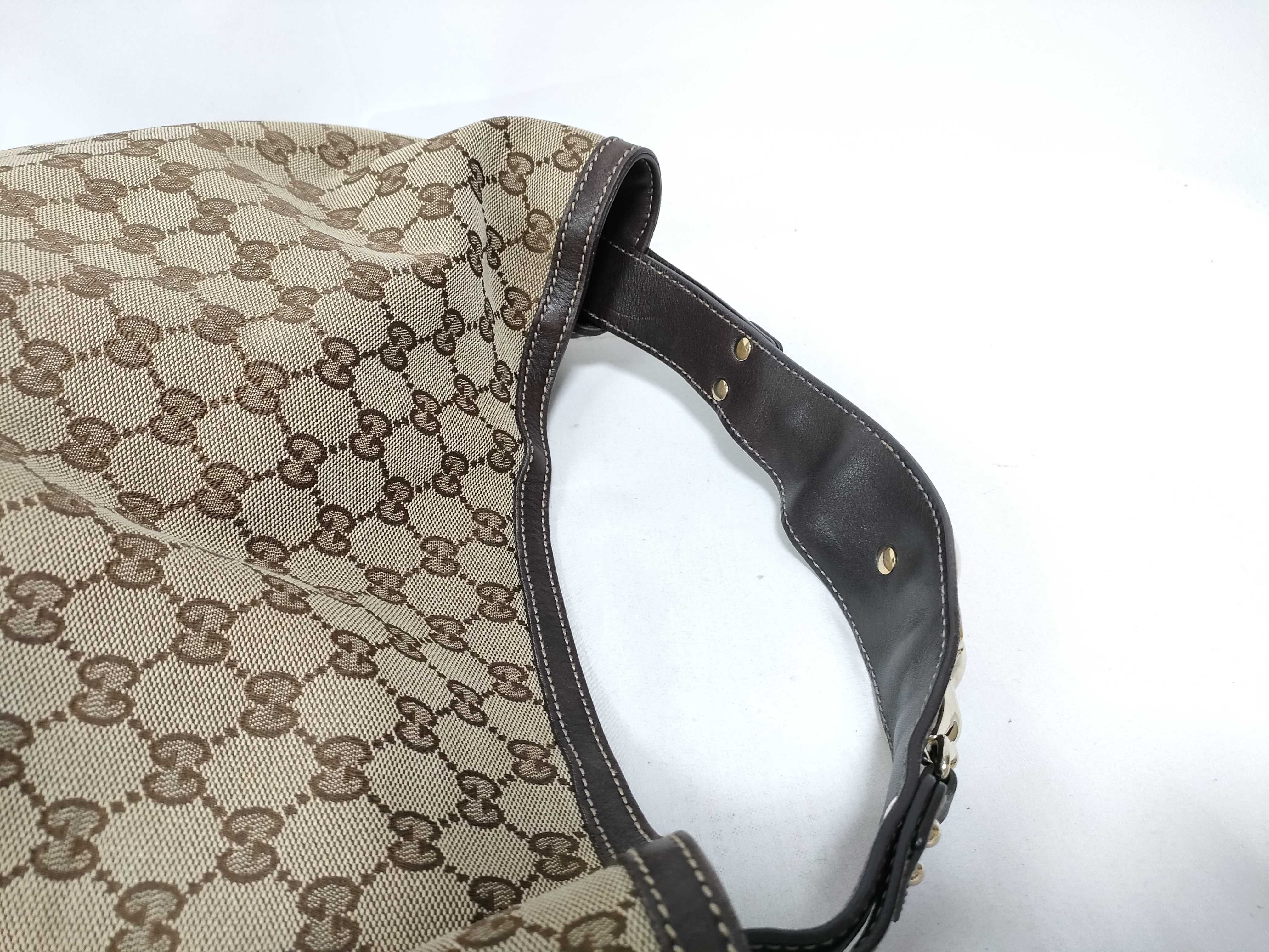 Brown Canvas Vintage Kidney Bean Waist Bag Handbag — view 8