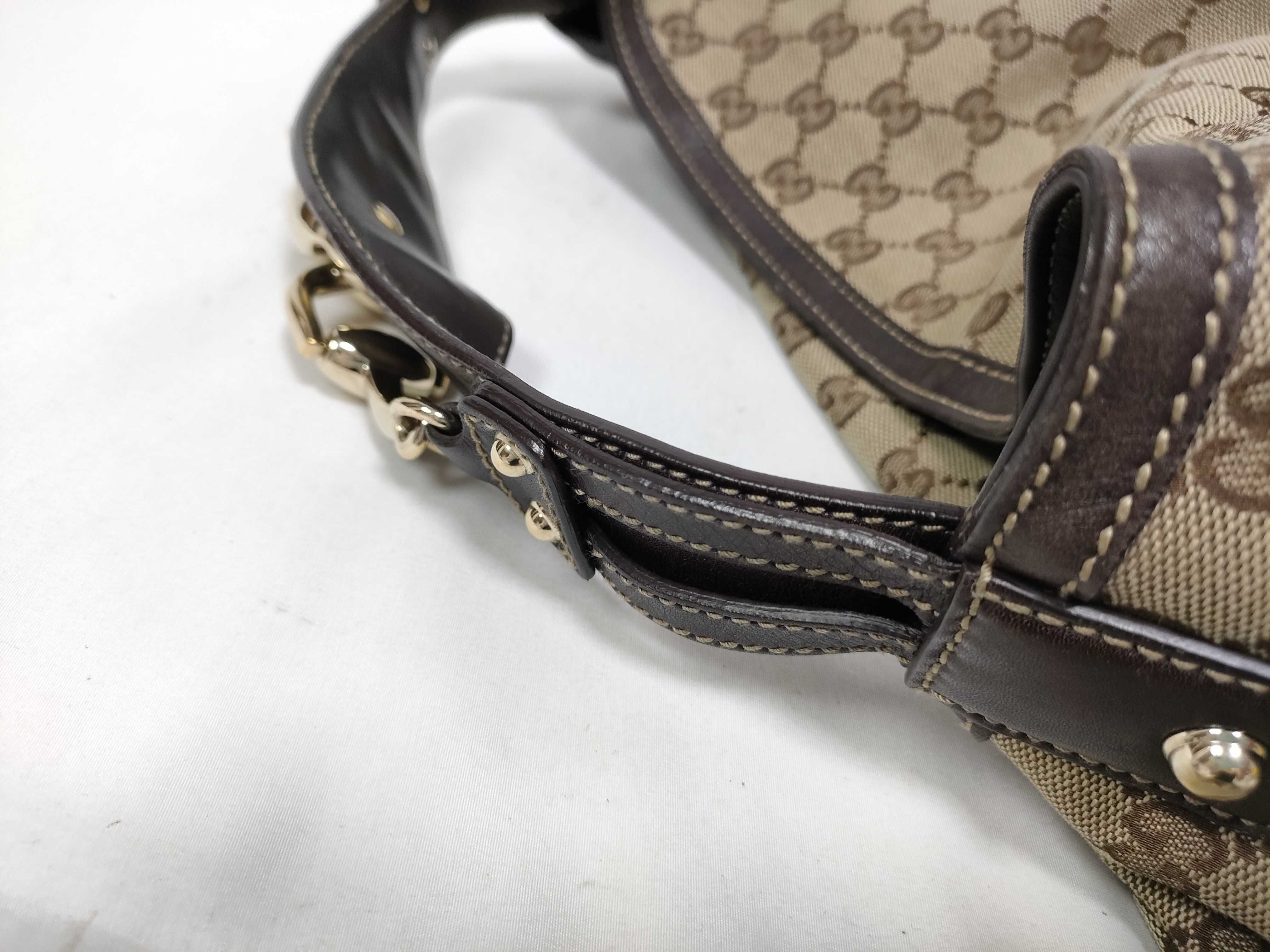 Brown Canvas Vintage Kidney Bean Waist Bag Handbag — view 9