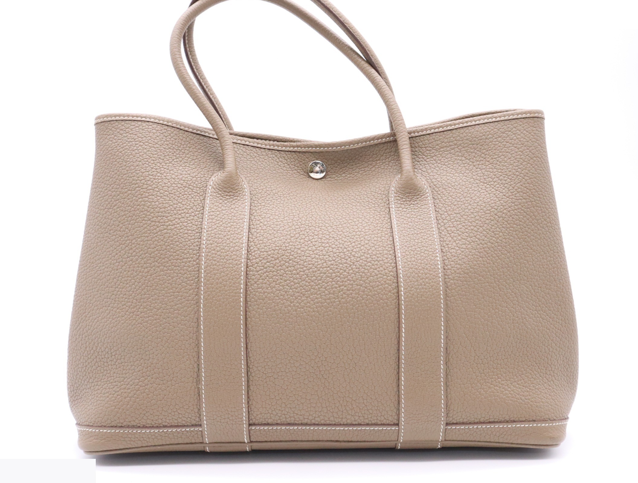 Leather Garden Party MM Etoupe SV metal fittings with storage bag R stamp 2014 — view 2