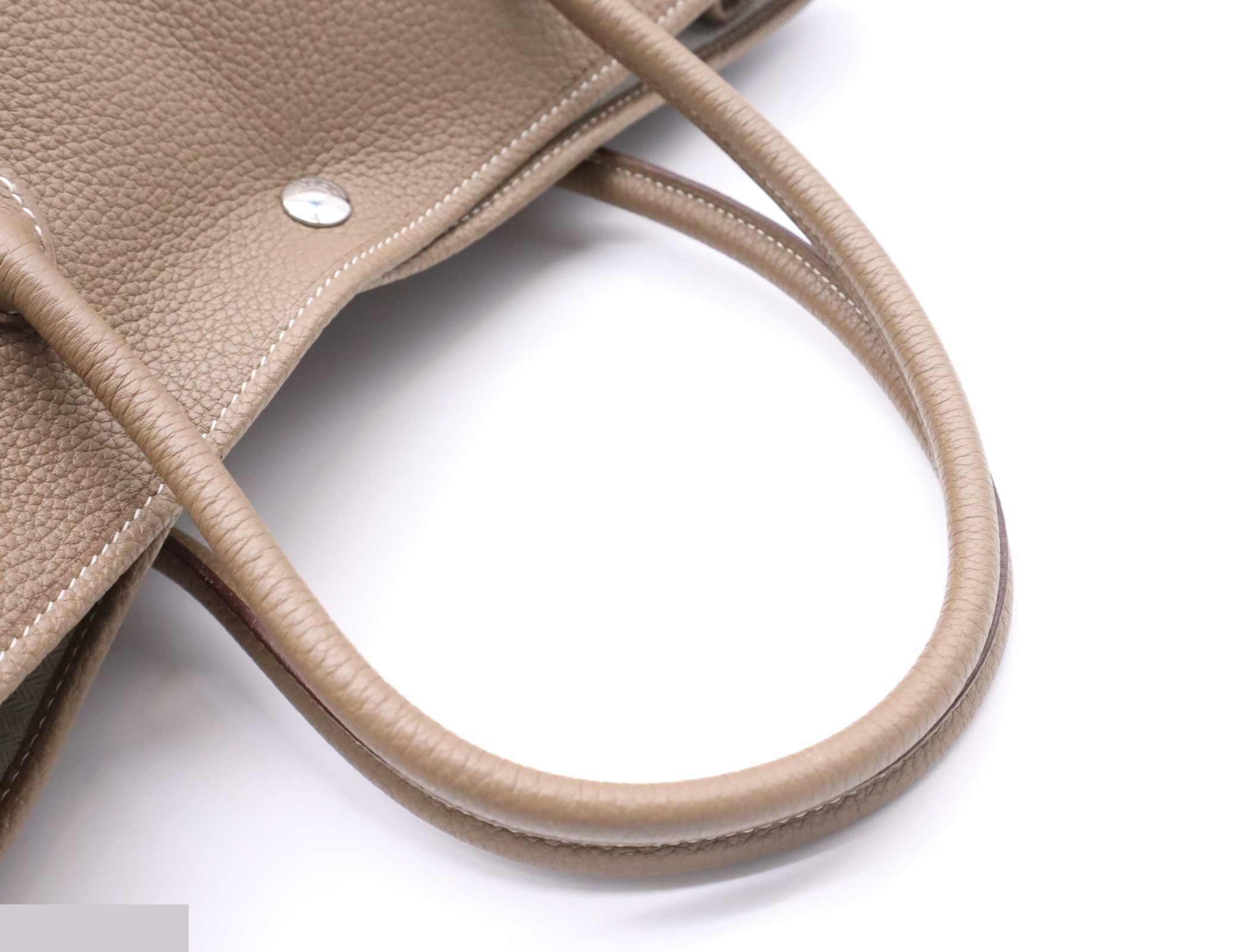 Leather Garden Party MM Etoupe SV metal fittings with storage bag R stamp 2014 — view 6