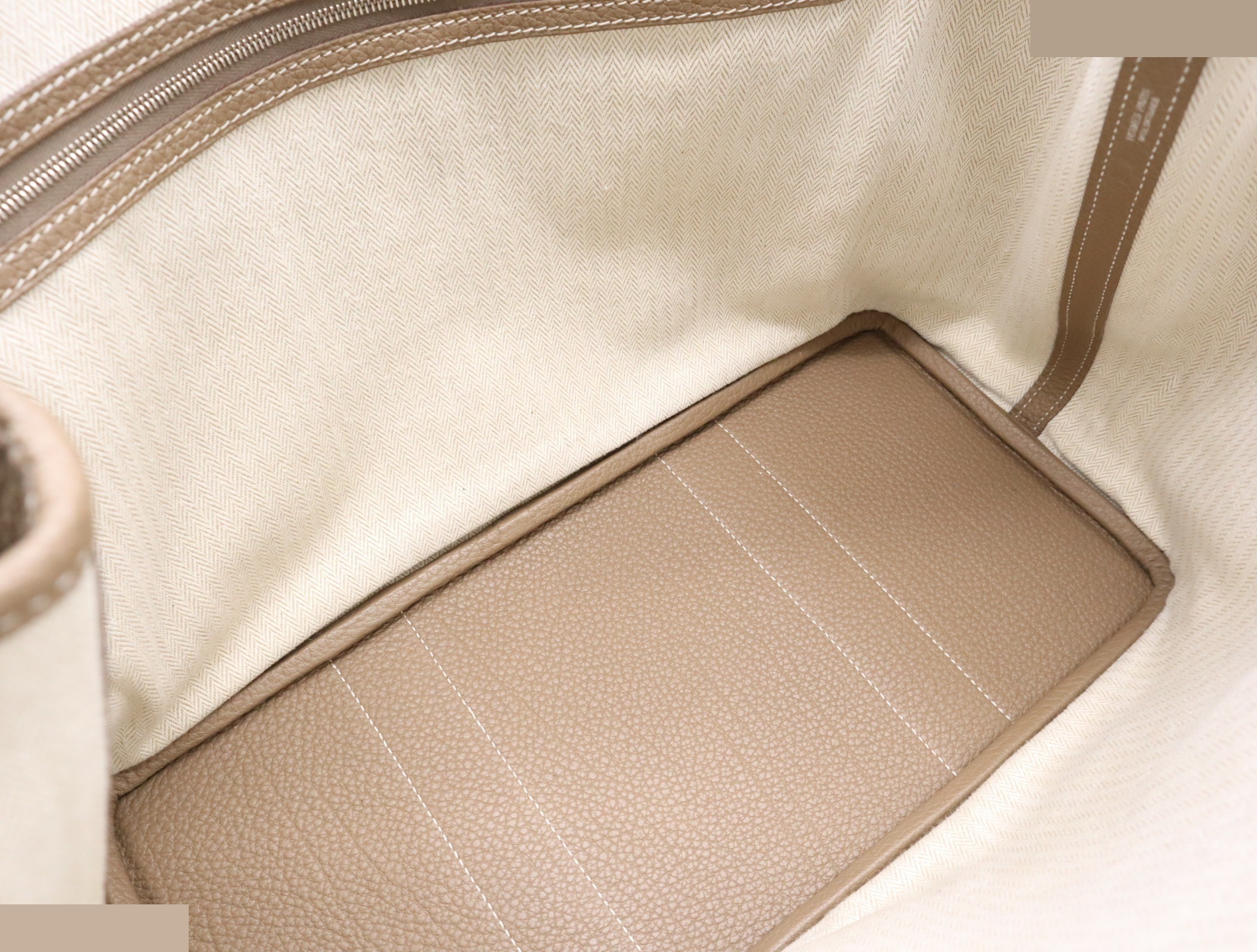 Leather Garden Party MM Etoupe SV metal fittings with storage bag R stamp 2014 — view 7