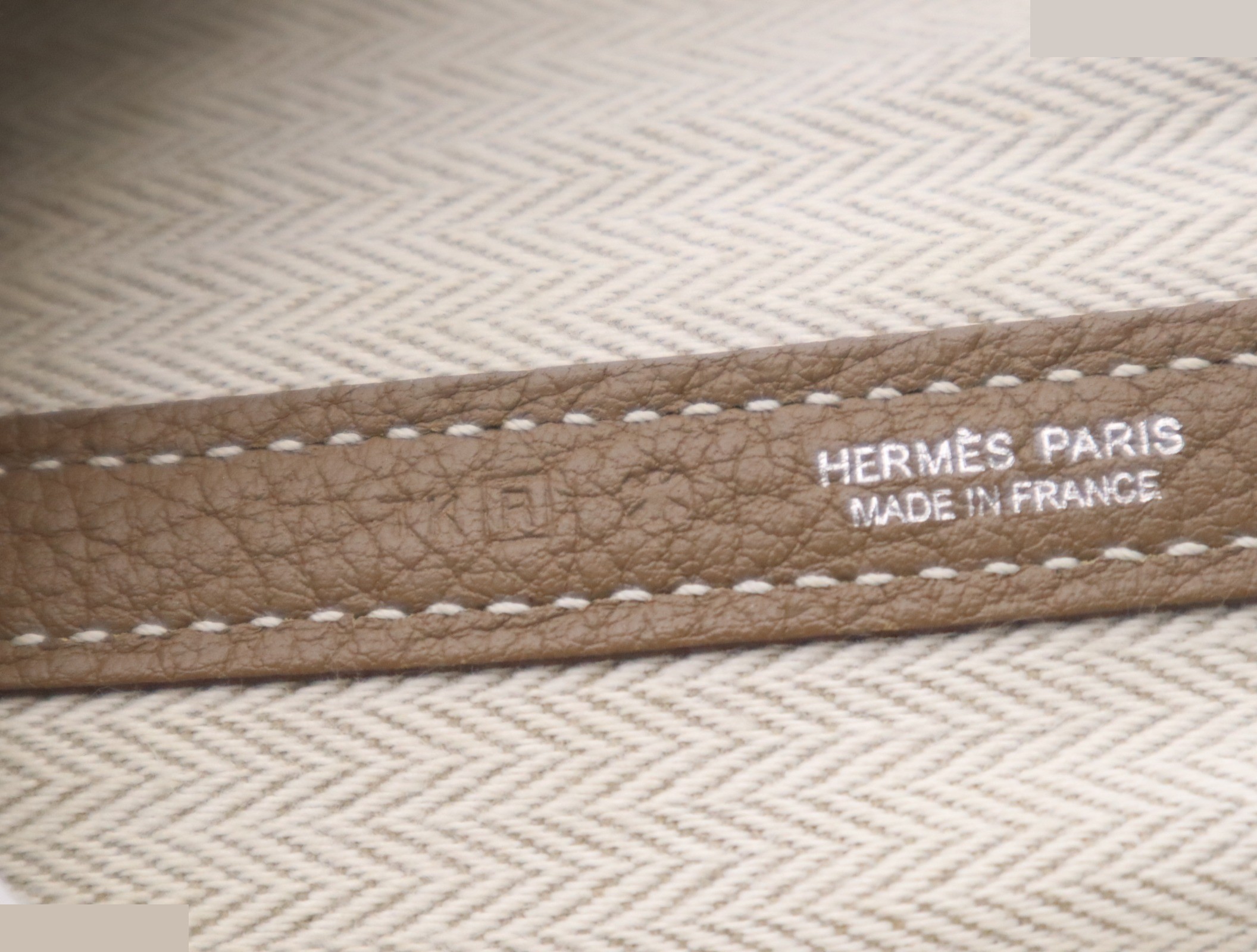 Leather Garden Party MM Etoupe SV metal fittings with storage bag R stamp 2014 — view 8