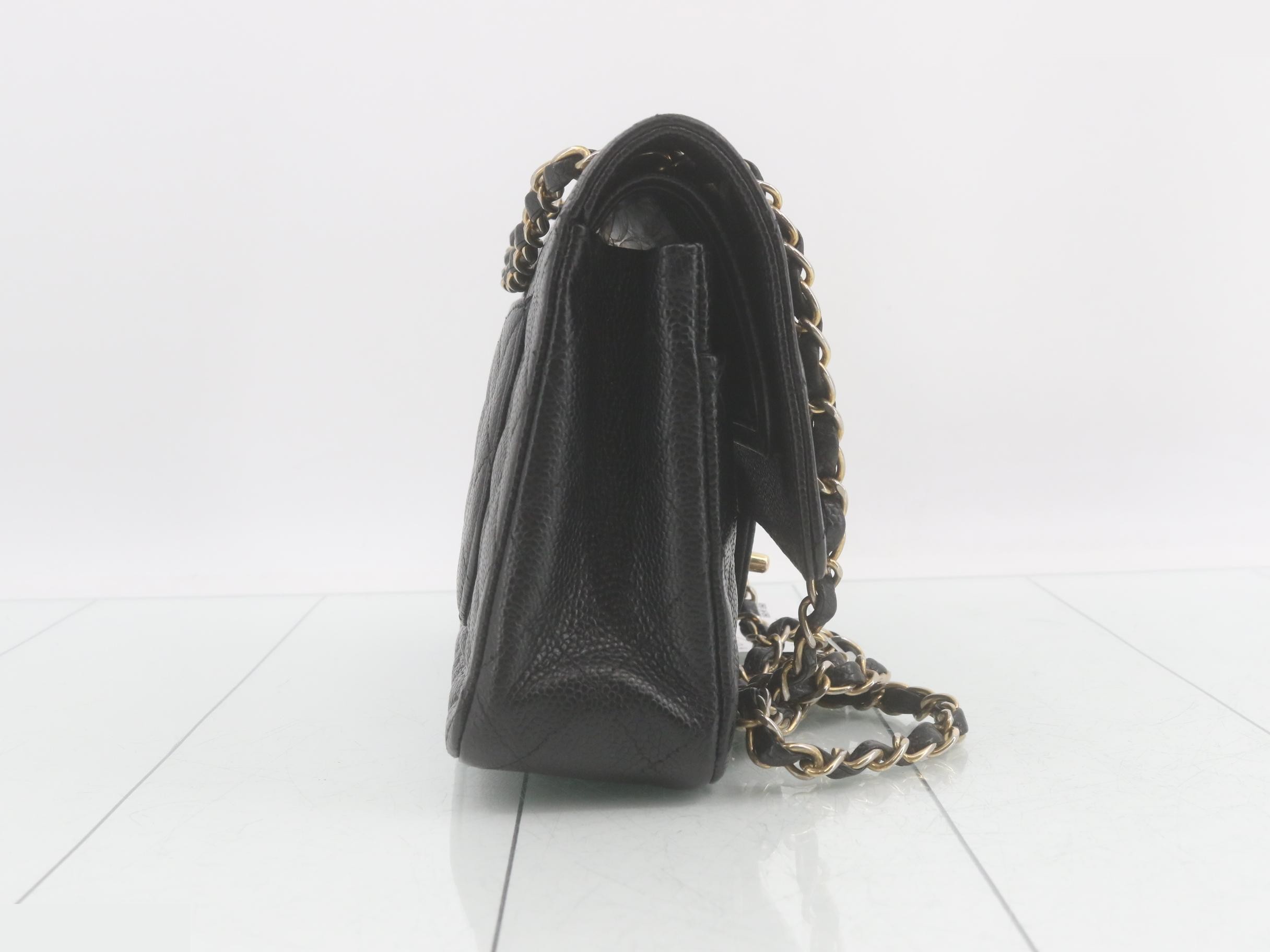 Matelassé Caviar Double Flap Double Chain Shoulder Bag — view 4