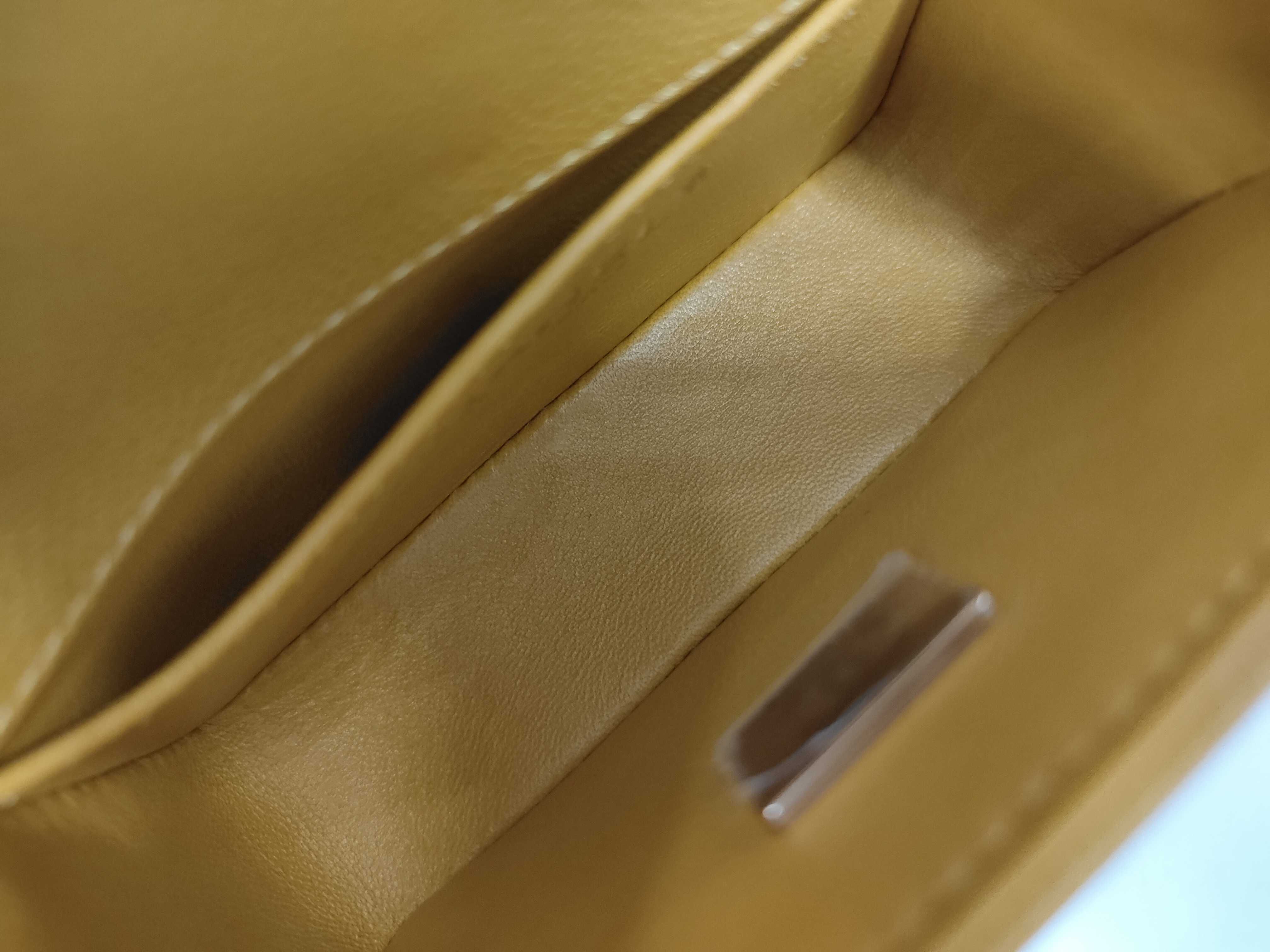 Boy Chanel Chain Wallet, Yellow Caviar Leather, Gold Hardware, Shoulder Bag — view 8