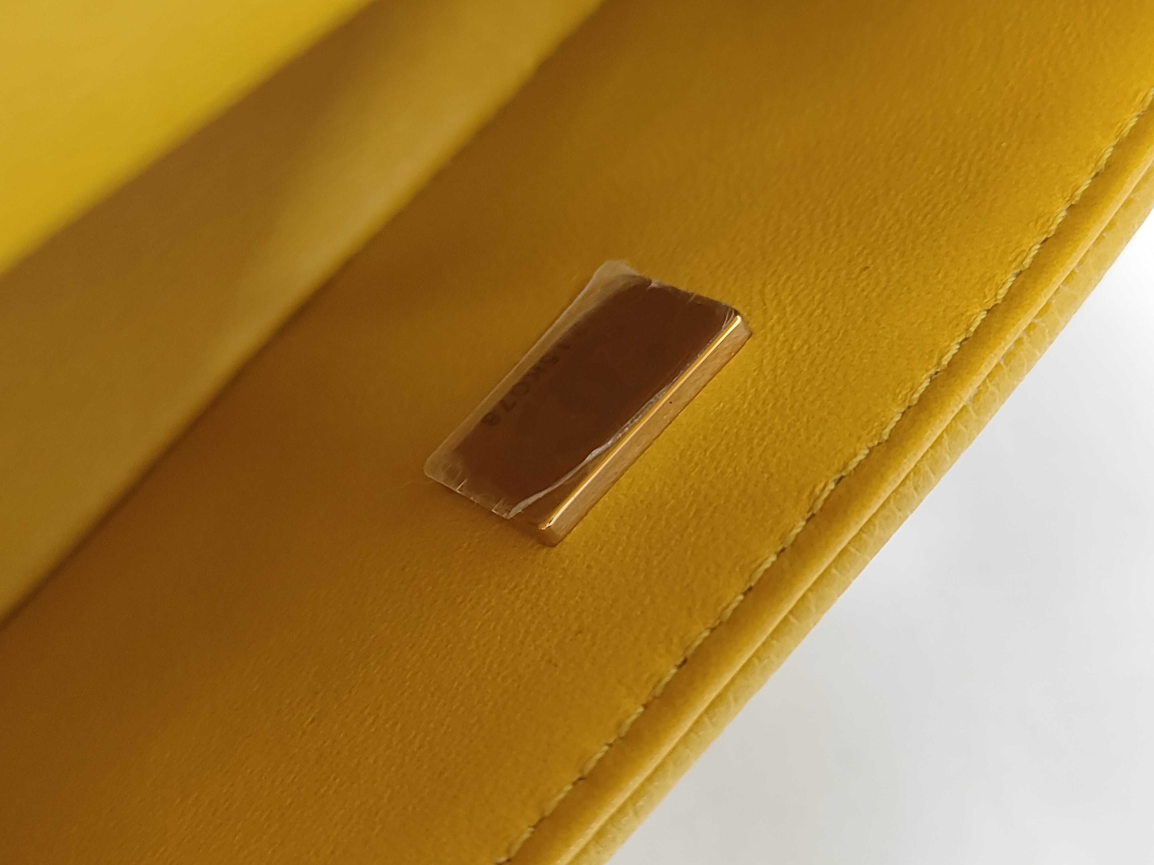 Boy Chanel Chain Wallet, Yellow Caviar Leather, Gold Hardware, Shoulder Bag — view 10