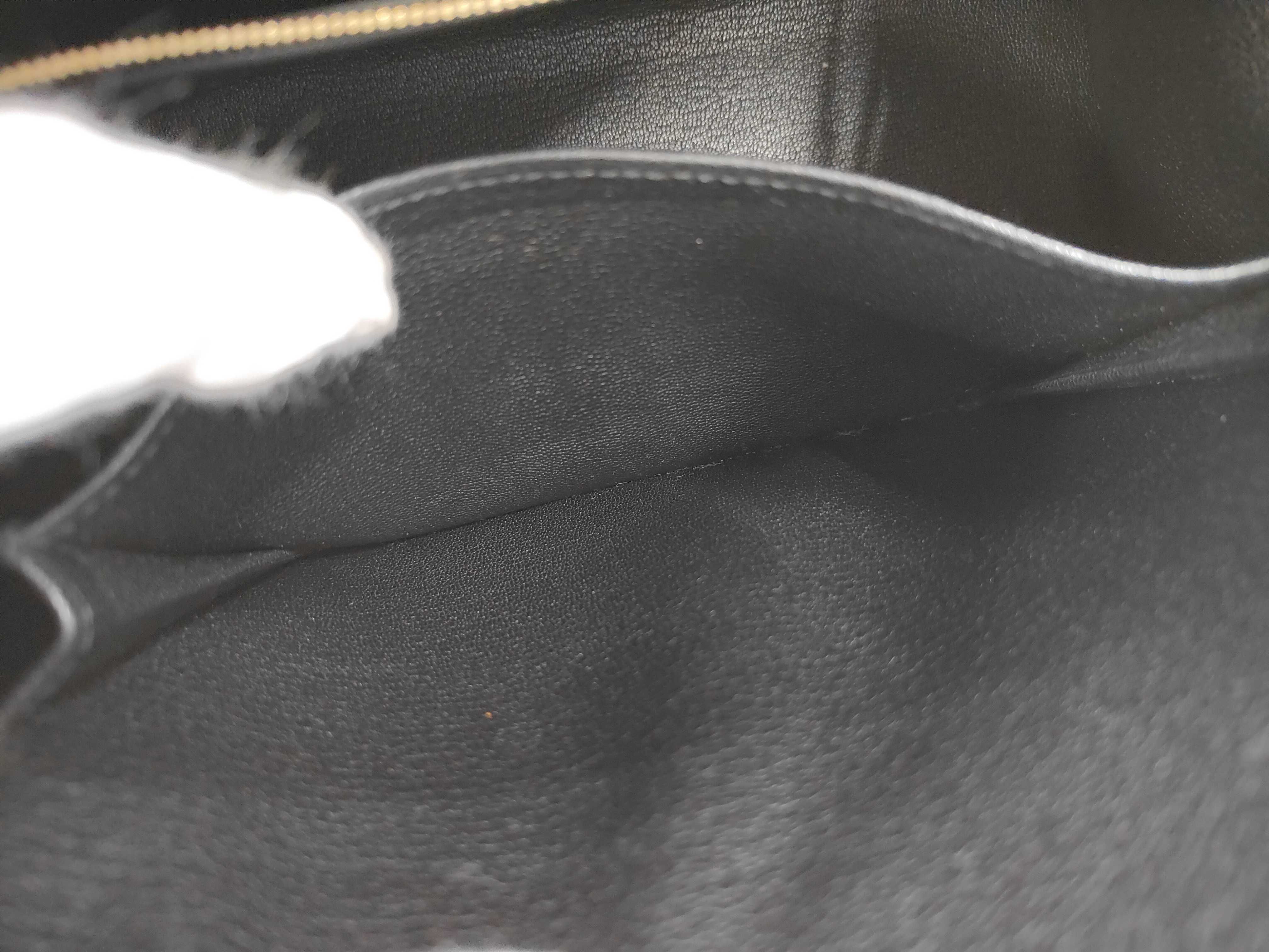Kelly 25 Handbag, Black with Gold Hardware, U Stamp — view 9
