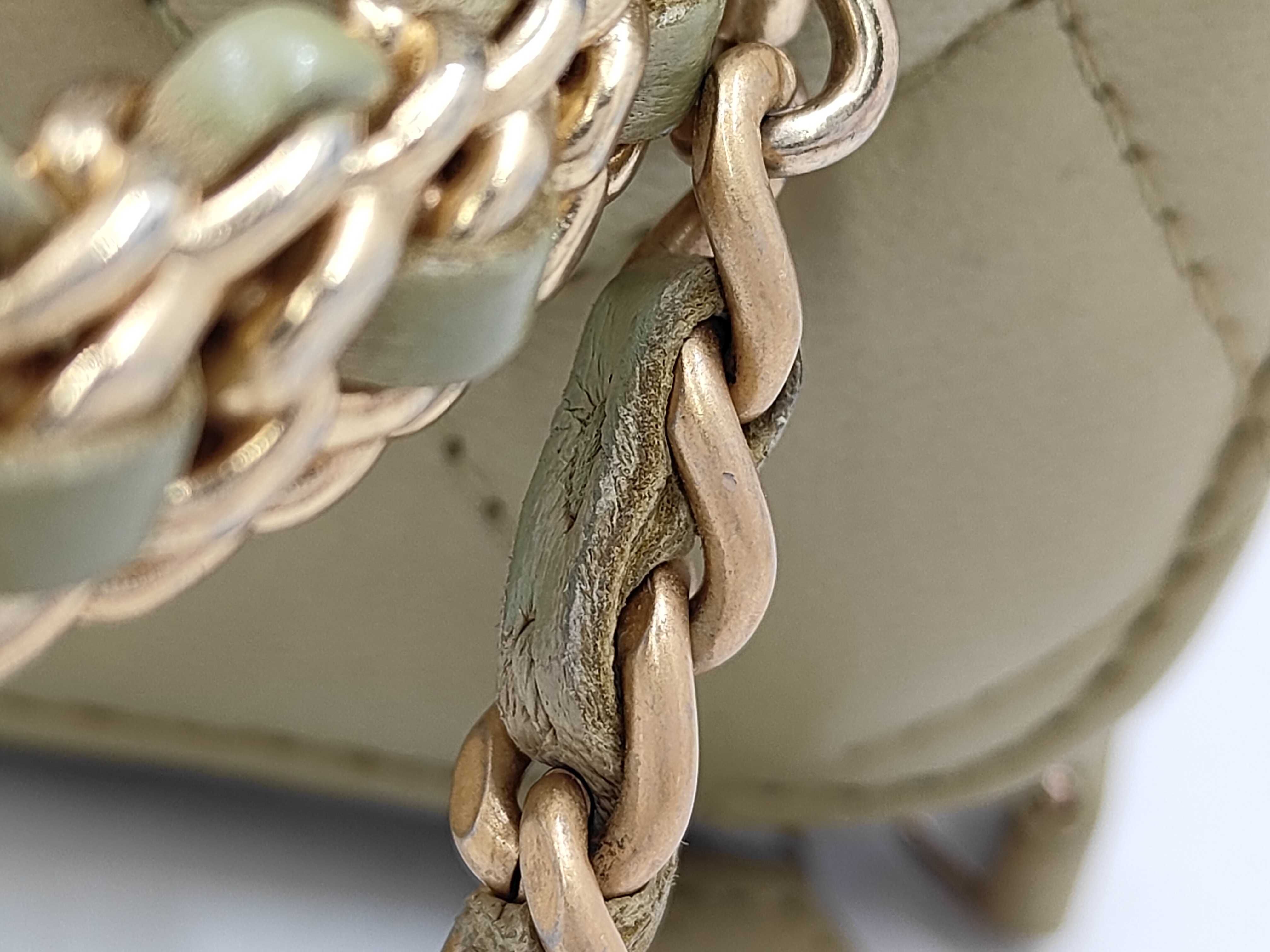 Matelassé Mini Vanity Bag, Yellow Lambskin, Chain Handle, Gold Hardware, Handbag — view 6