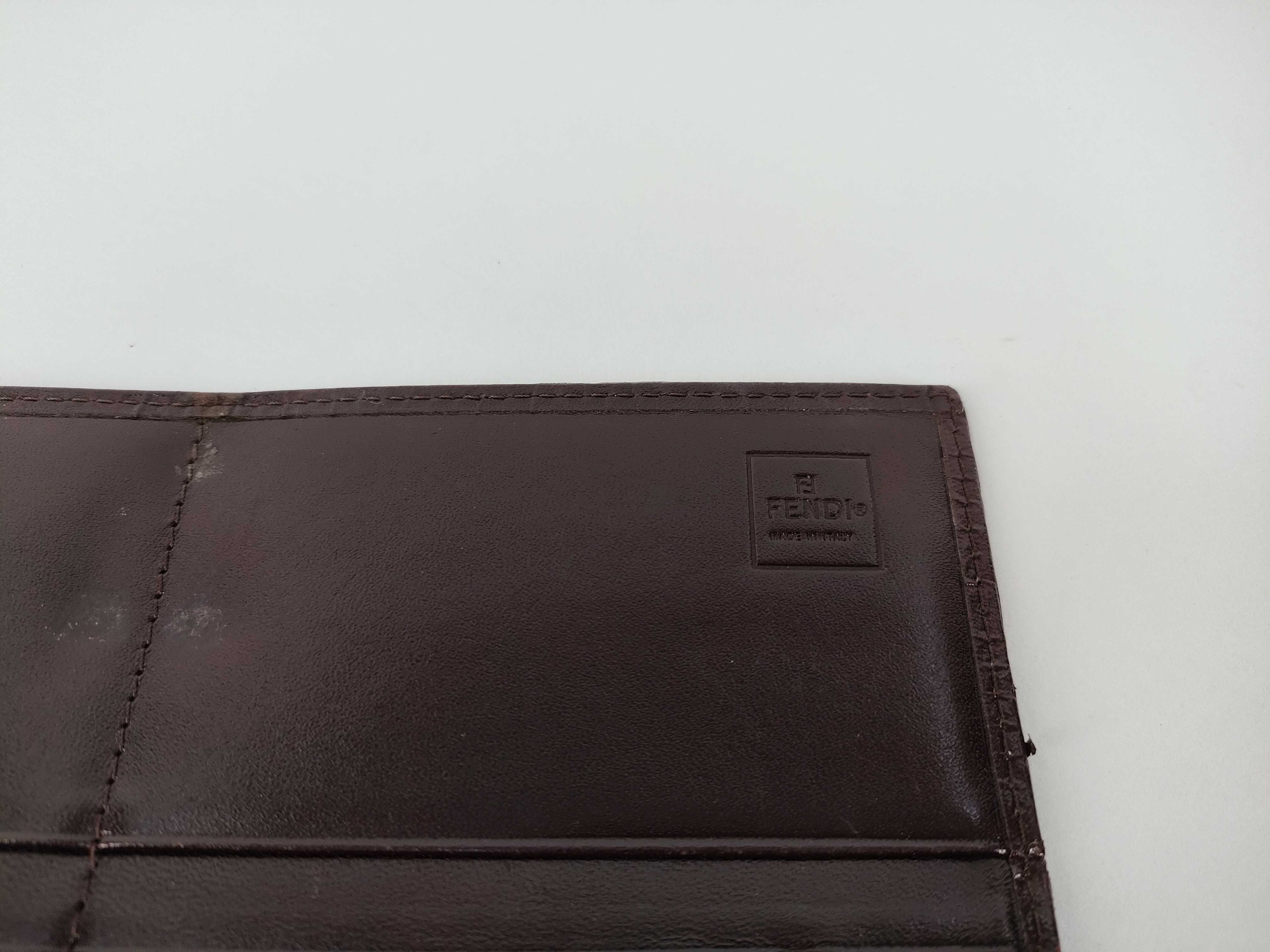 Zucca pattern trifold wallet, Zucca pattern canvas, brown wallet — view 10