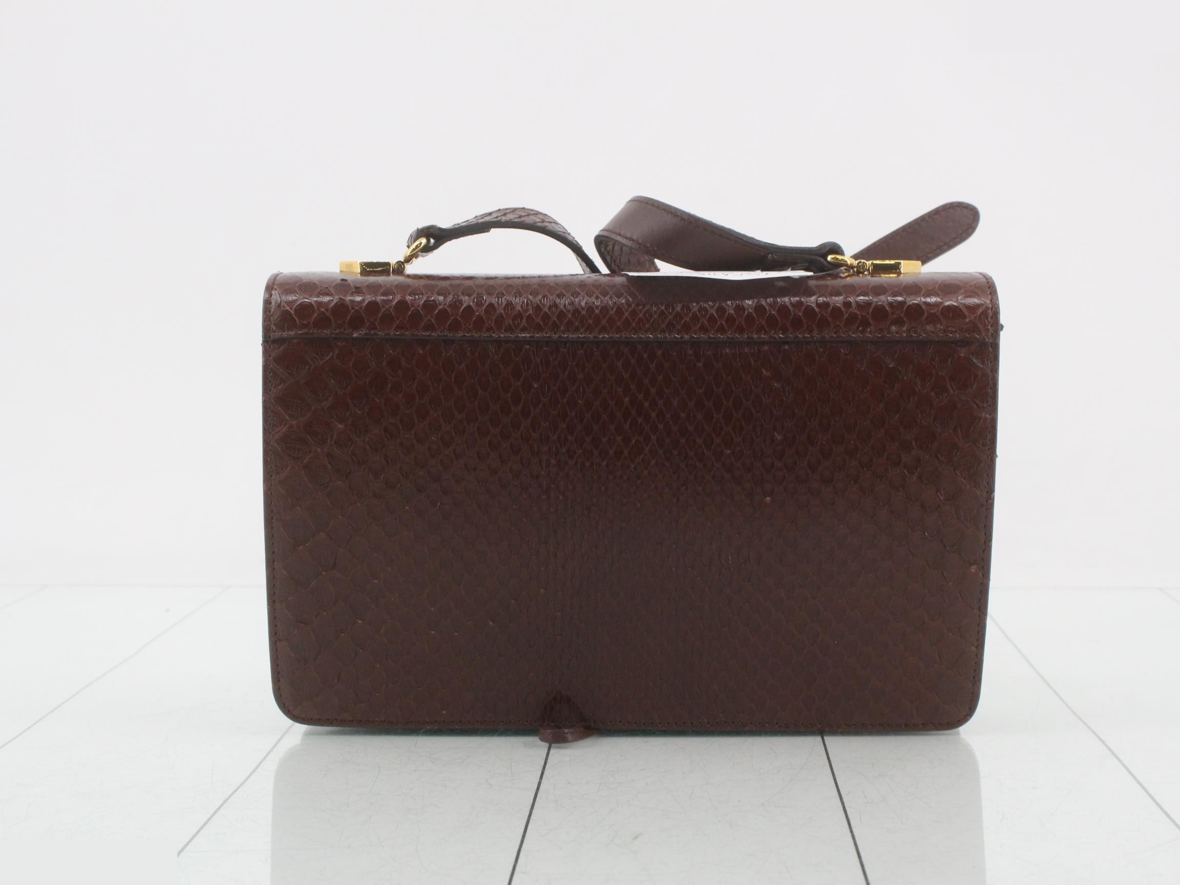 Interlocking G Python 550131 Leather Shoulder Bag — view 2