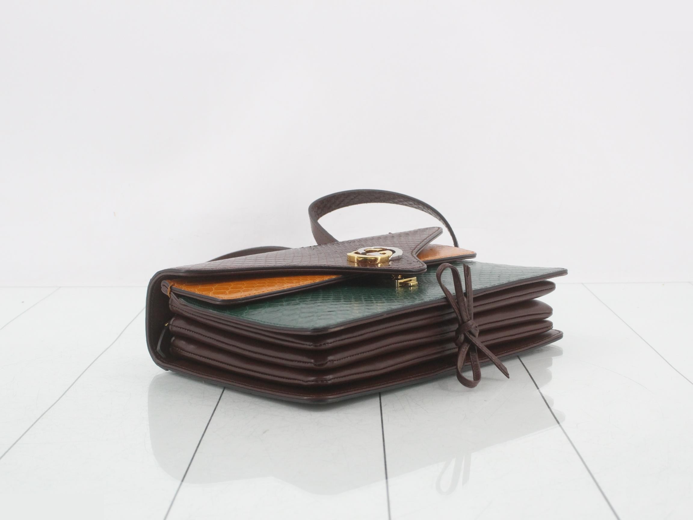 Interlocking G Python 550131 Leather Shoulder Bag — view 5