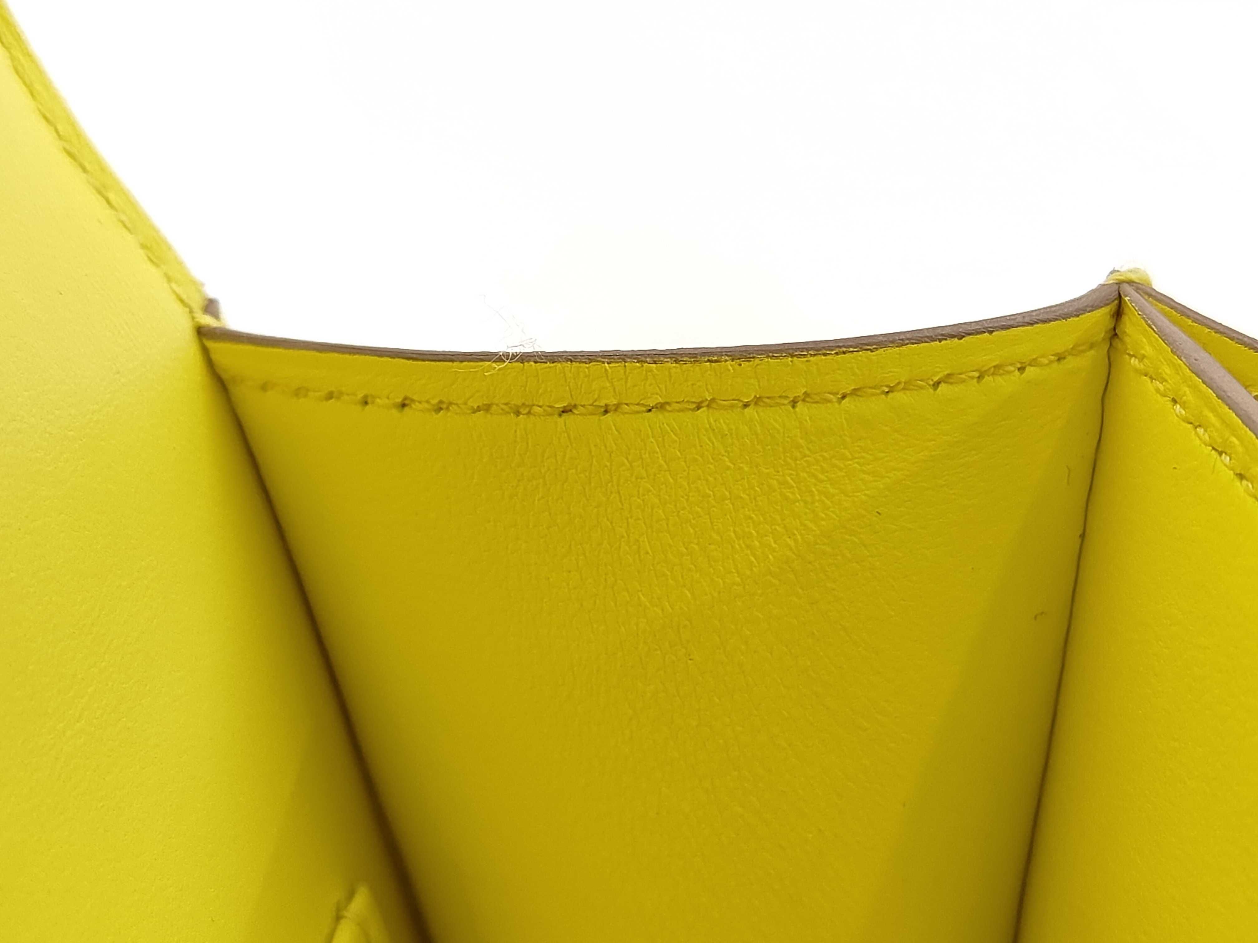 Constance Mini Chevre Limoncello Silver Hardware B Stamp Shoulder Bag — view 9