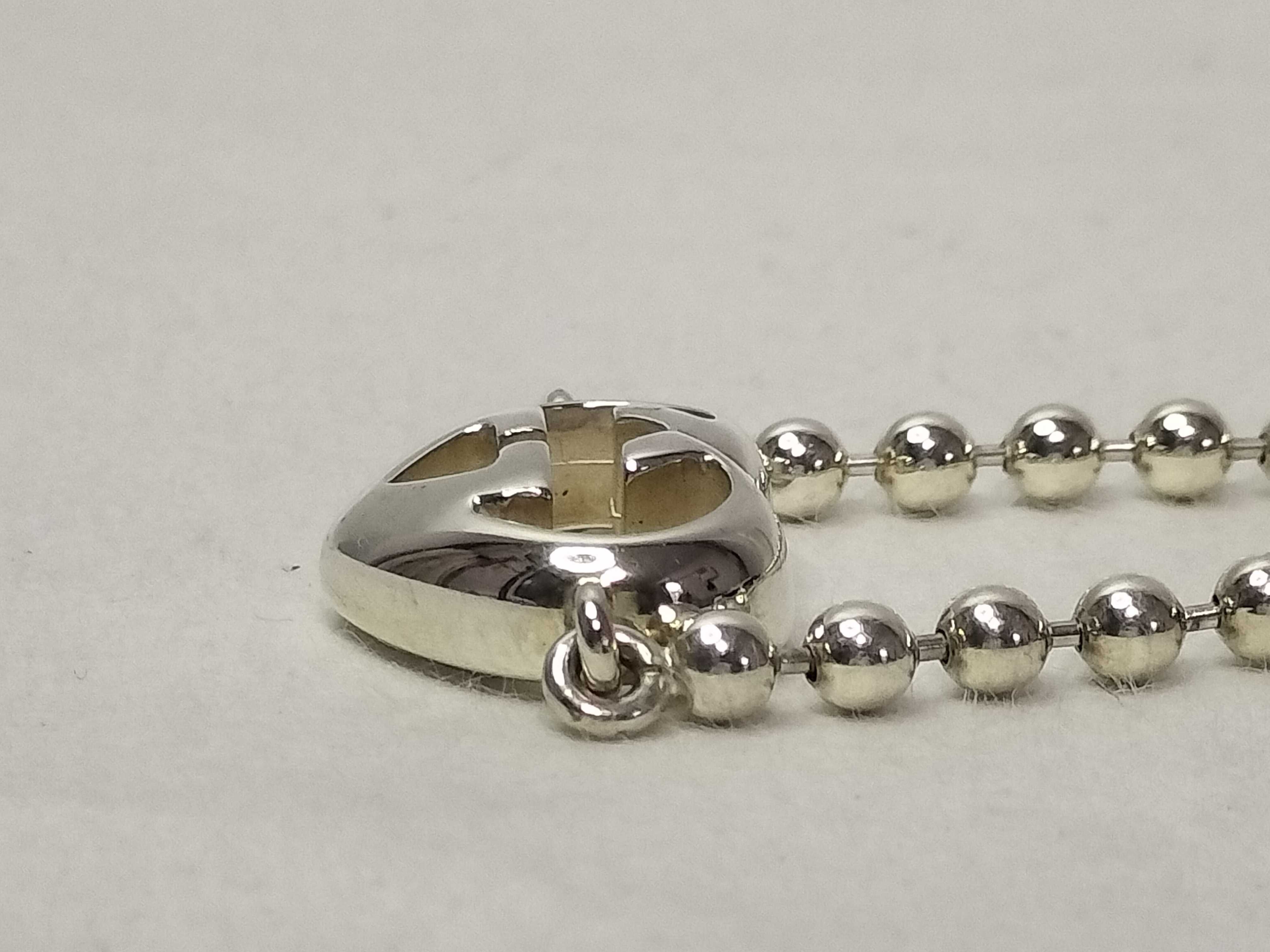 Ag925 Interlocking G Heart Ball Chain Bracelet 12.95g Accessories: Dust bag Bracelet/Bangle — view 6