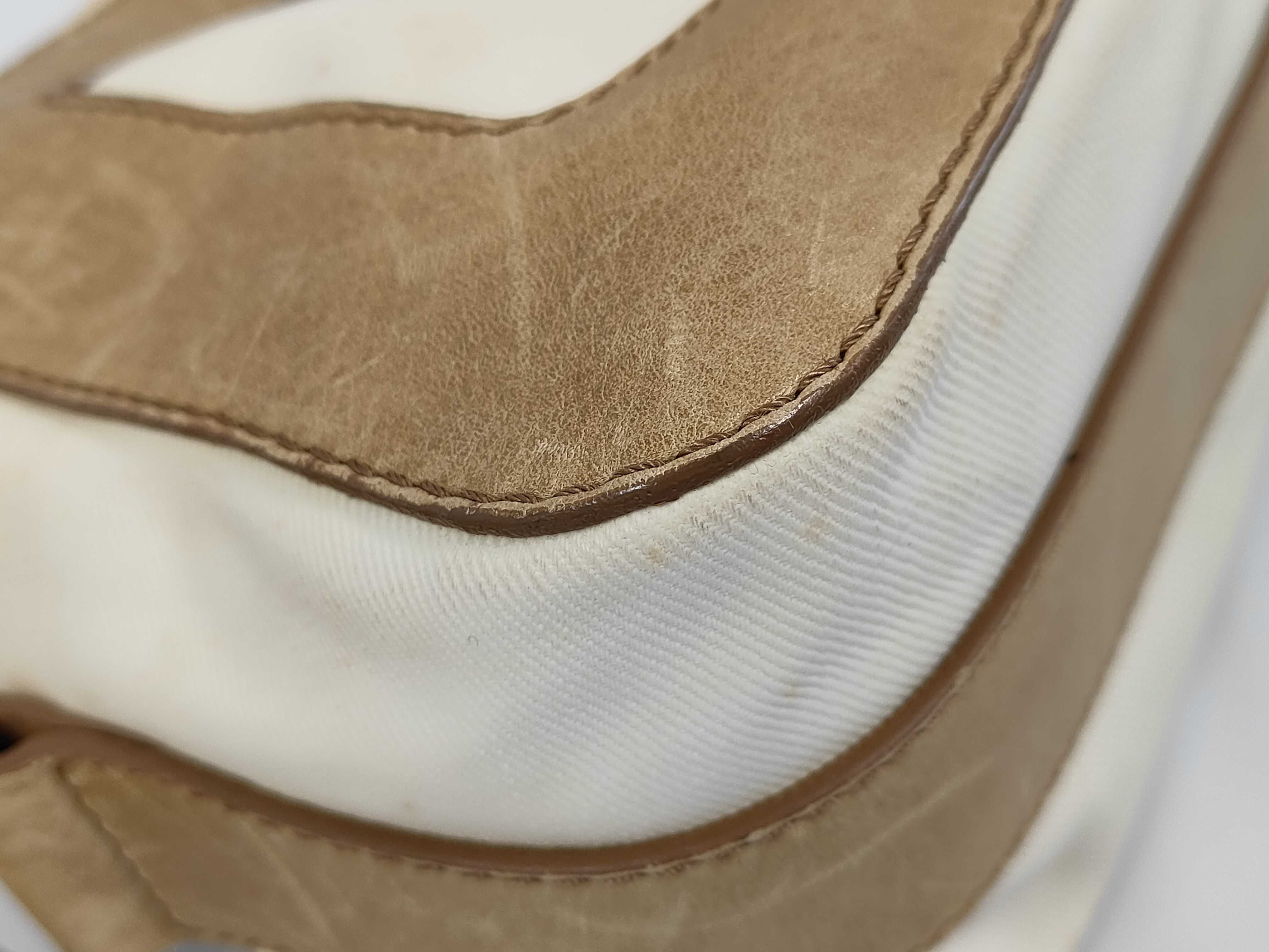 logo embossed leather shoulder bag — view 5