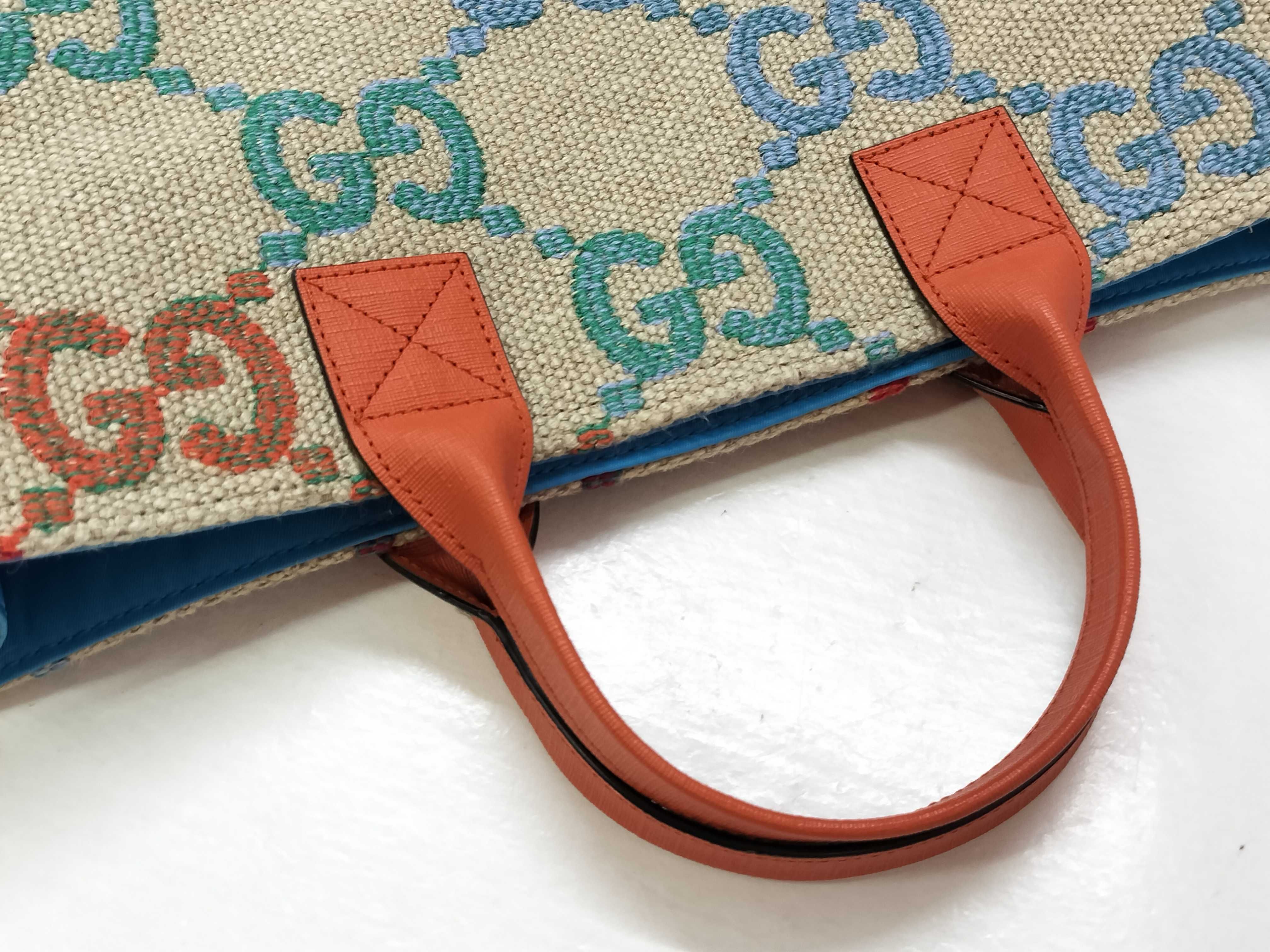 GG Canvas Louis Vuitton Monogram Suli MM M40587 TJ2112 Brown Tote Bag — view 3