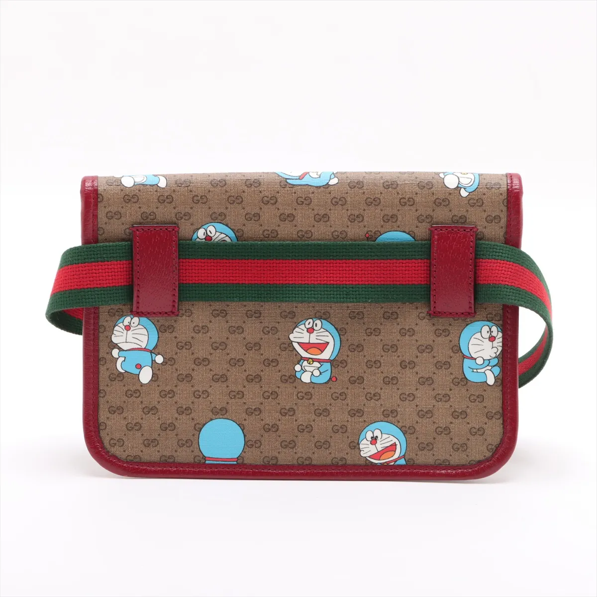 Doraemon x Gucci Mini GG Supreme PVC x Leather Body Bag Brown 647817 — view 2